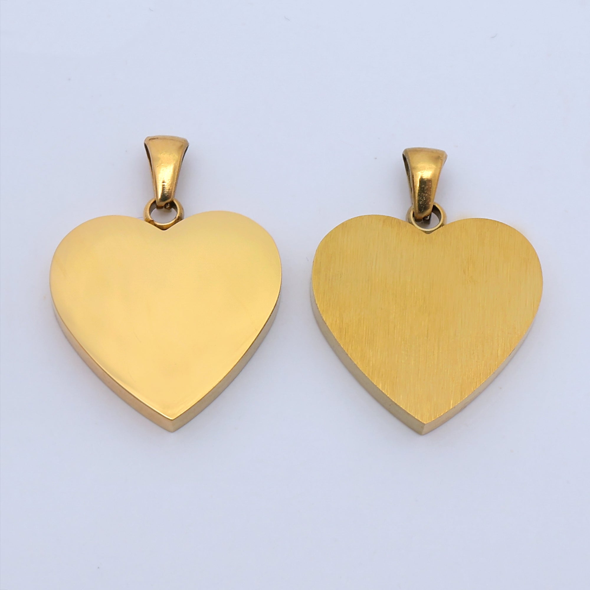 Stainless Steel 23mm Minimalist Heart Pendant | P1490