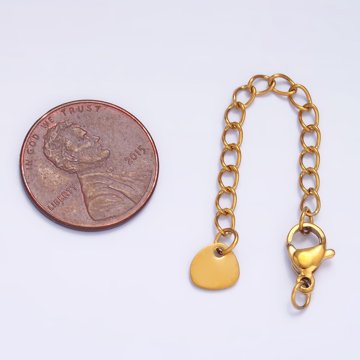 Stainless Steel 10mm Lobster Claw Clasps 2.5-Inch Geometric Extender Findings | Z1076