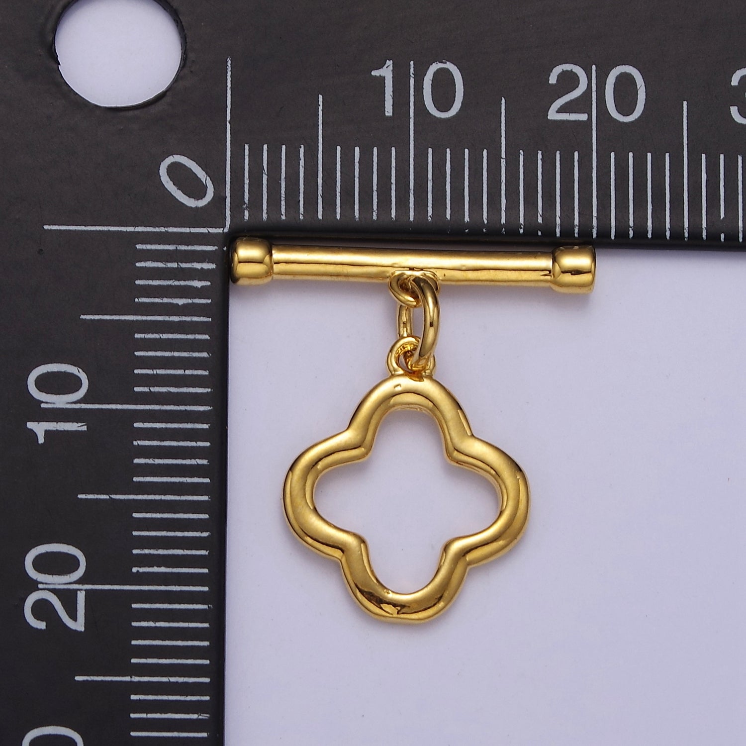 24k Gold Filled Flower Toggle Clasp, Jewelry Clasp OT Clasp Findings L-702 L-703 L-704
