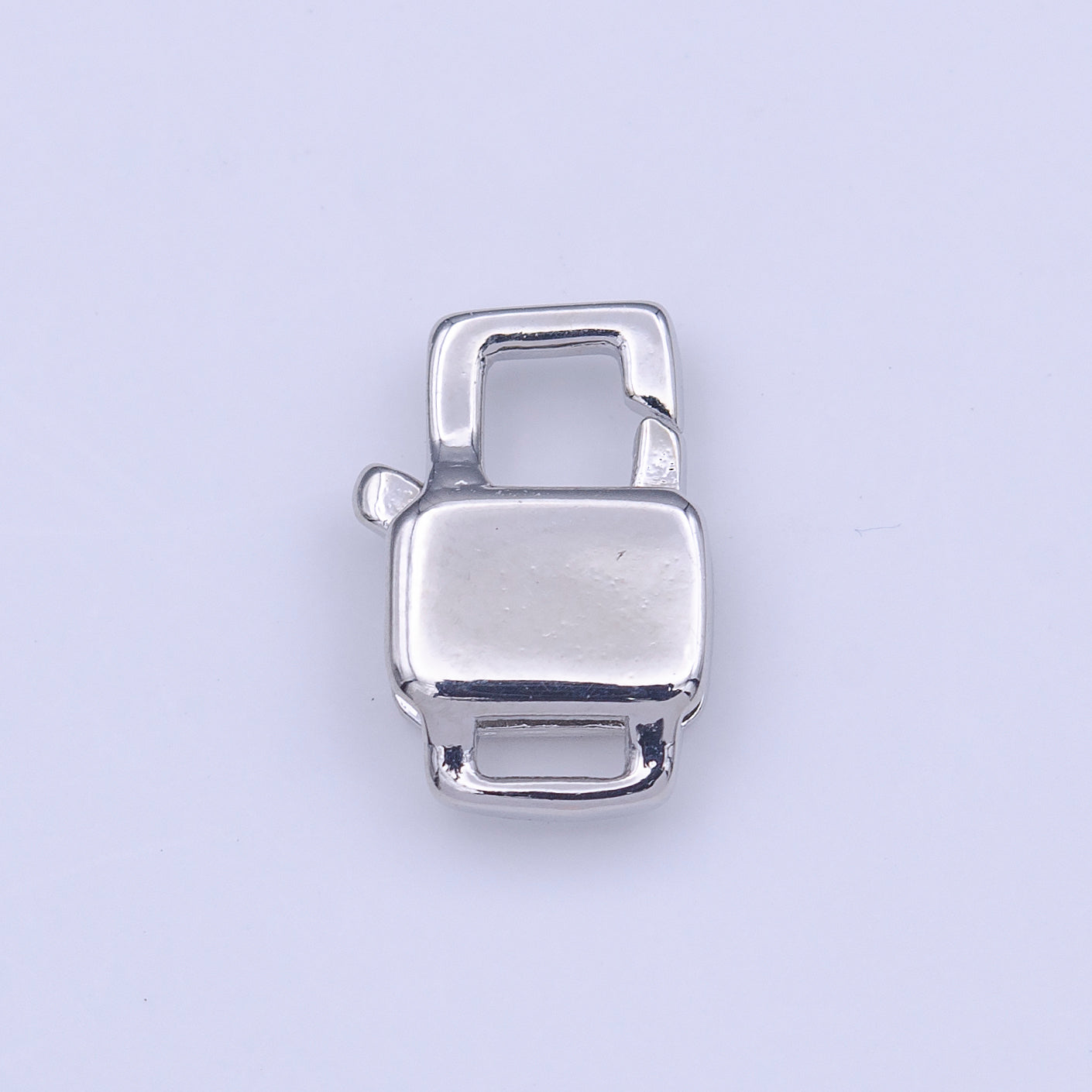 12mm Double Sided Boxy Rectangular Lobster Clasps Jewelry Closure in Gold & Silver | K-261 K-267