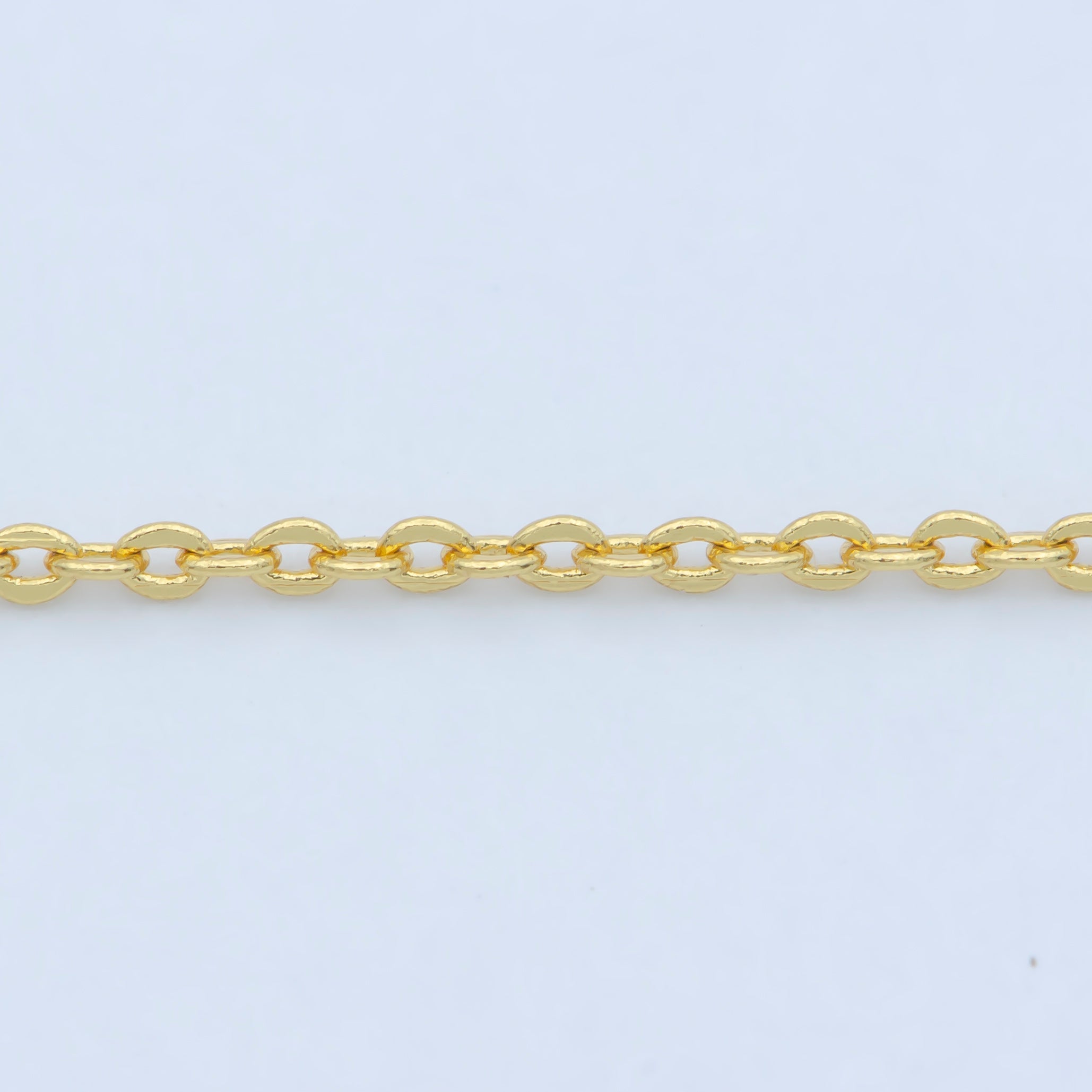 24K Gold Filled 0.7mm Dainty Cable Chain 18 Inch Necklace w. Extender | WA-187 - DLUXCA