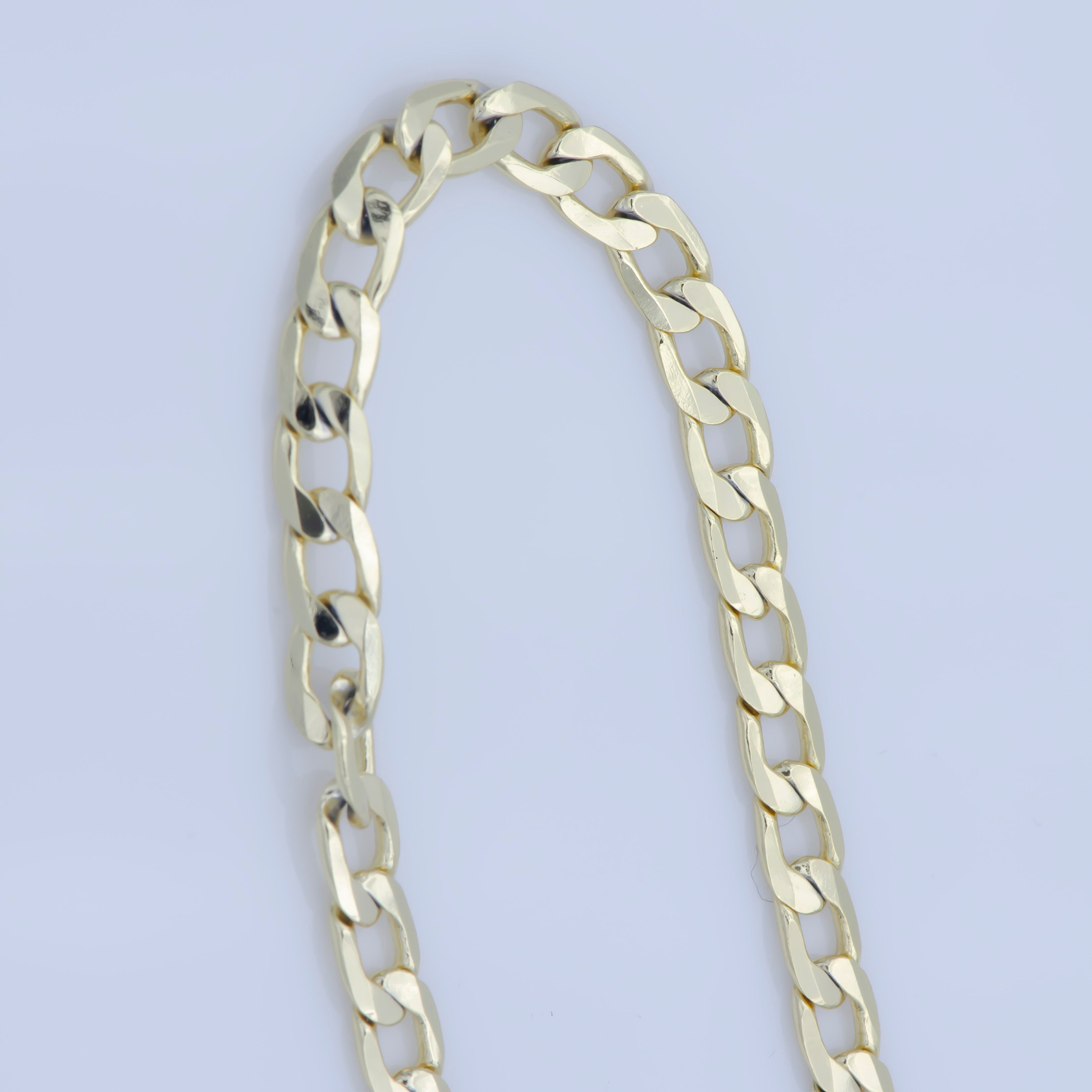 Clearance Pricing BLOWOUT 14K Gold Filled 3mm Flat Cuban Miami Curb 18 Inch Layering Chain Necklace | WA-232 - DLUXCA