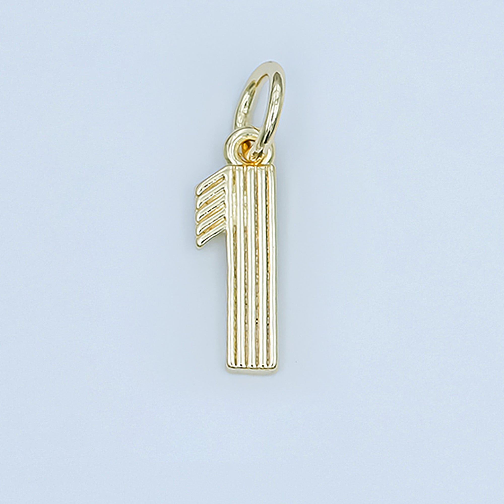 24K Gold Filled Groovy Disco Number Numerology Charm | M617 - M621