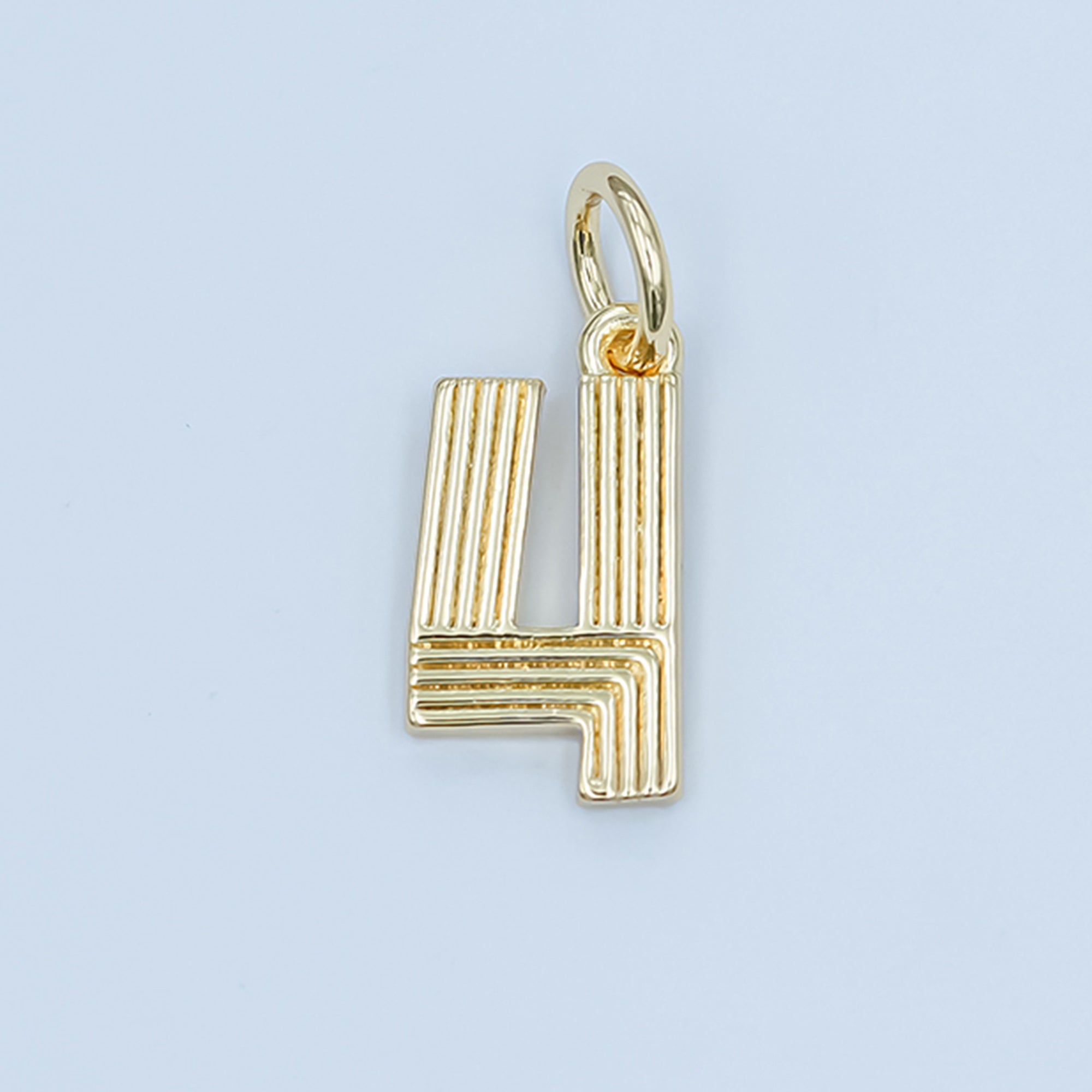 24K Gold Filled Groovy Disco Number Numerology Charm | M617 - M621