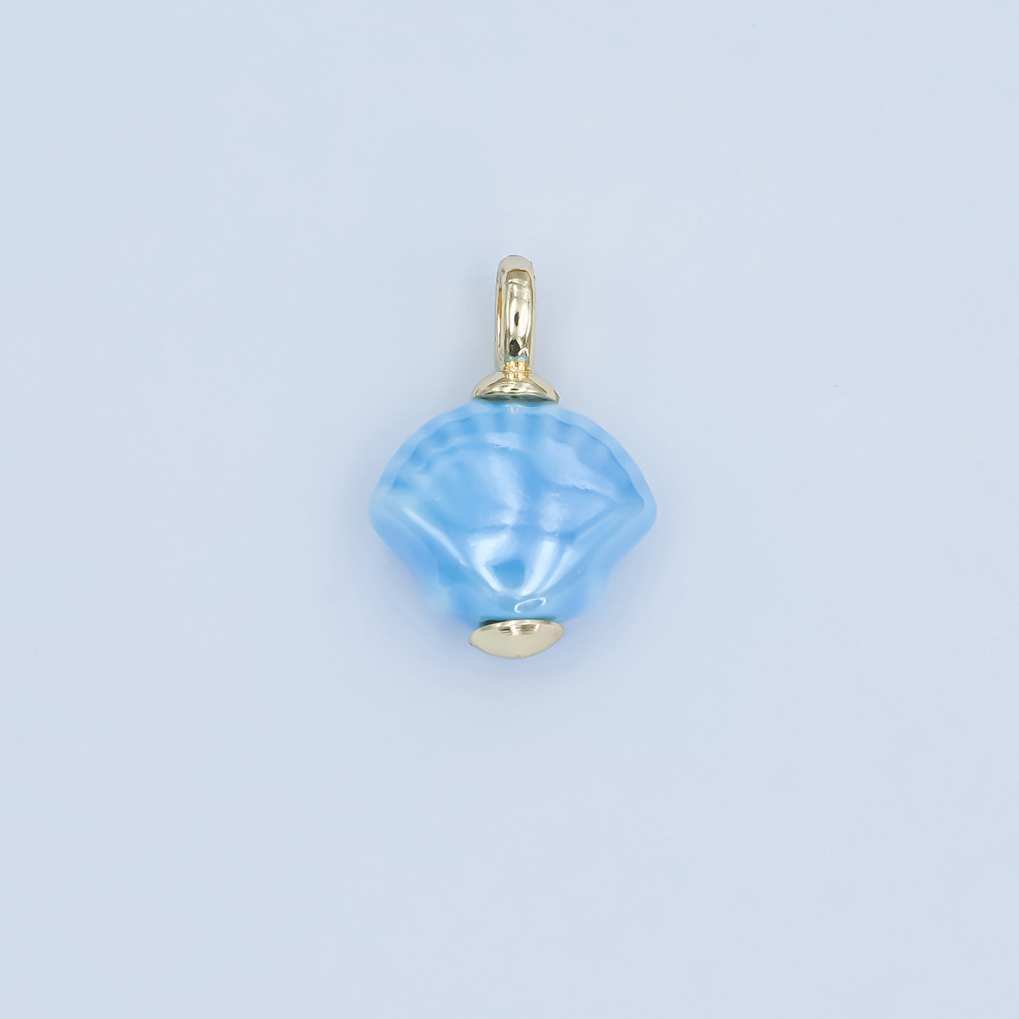 24K Gold Filled Nature Floral Mushroom Pet Sea Sell Ceramic Drop Charm