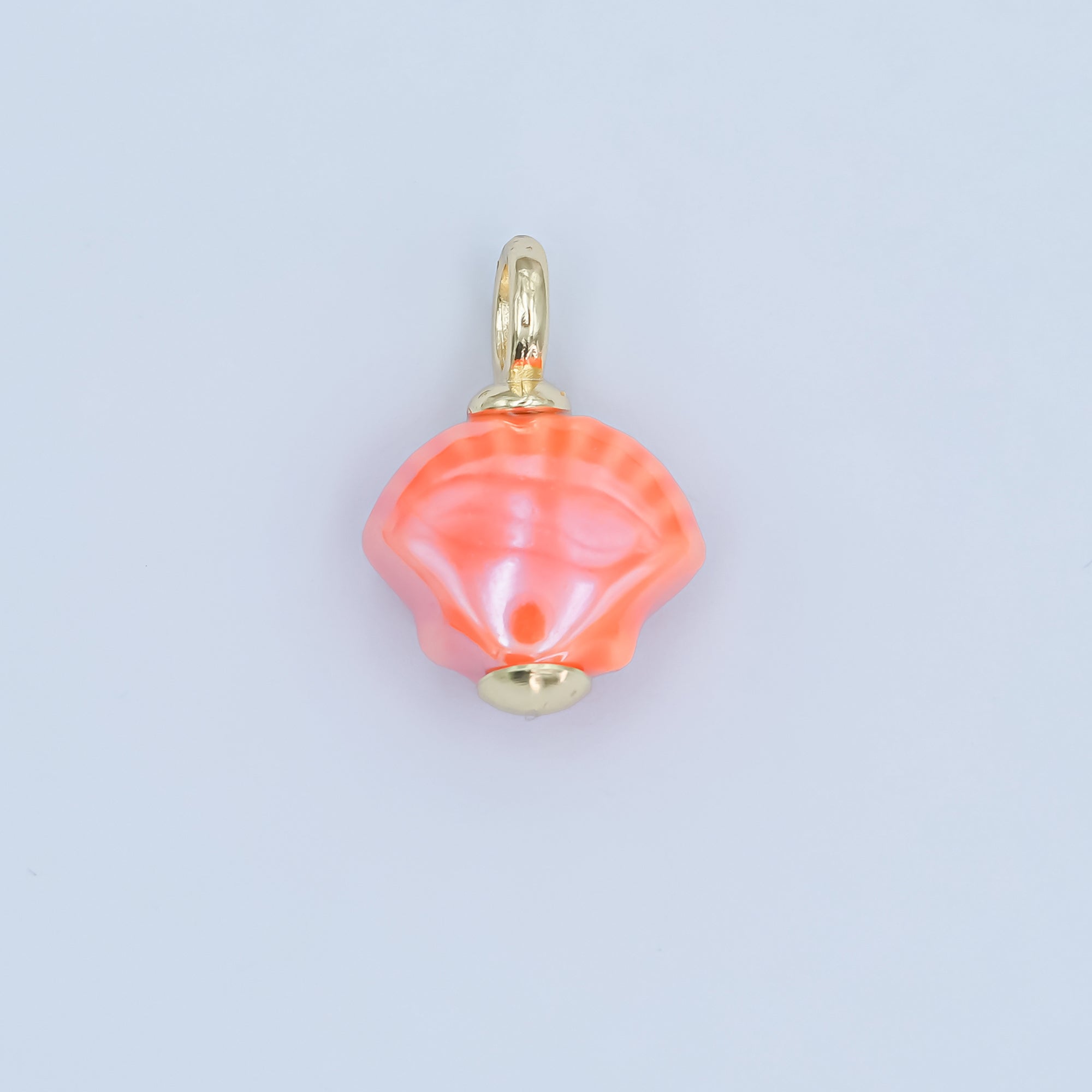 24K Gold Filled Nature Floral Mushroom Pet Sea Sell Ceramic Drop Charm