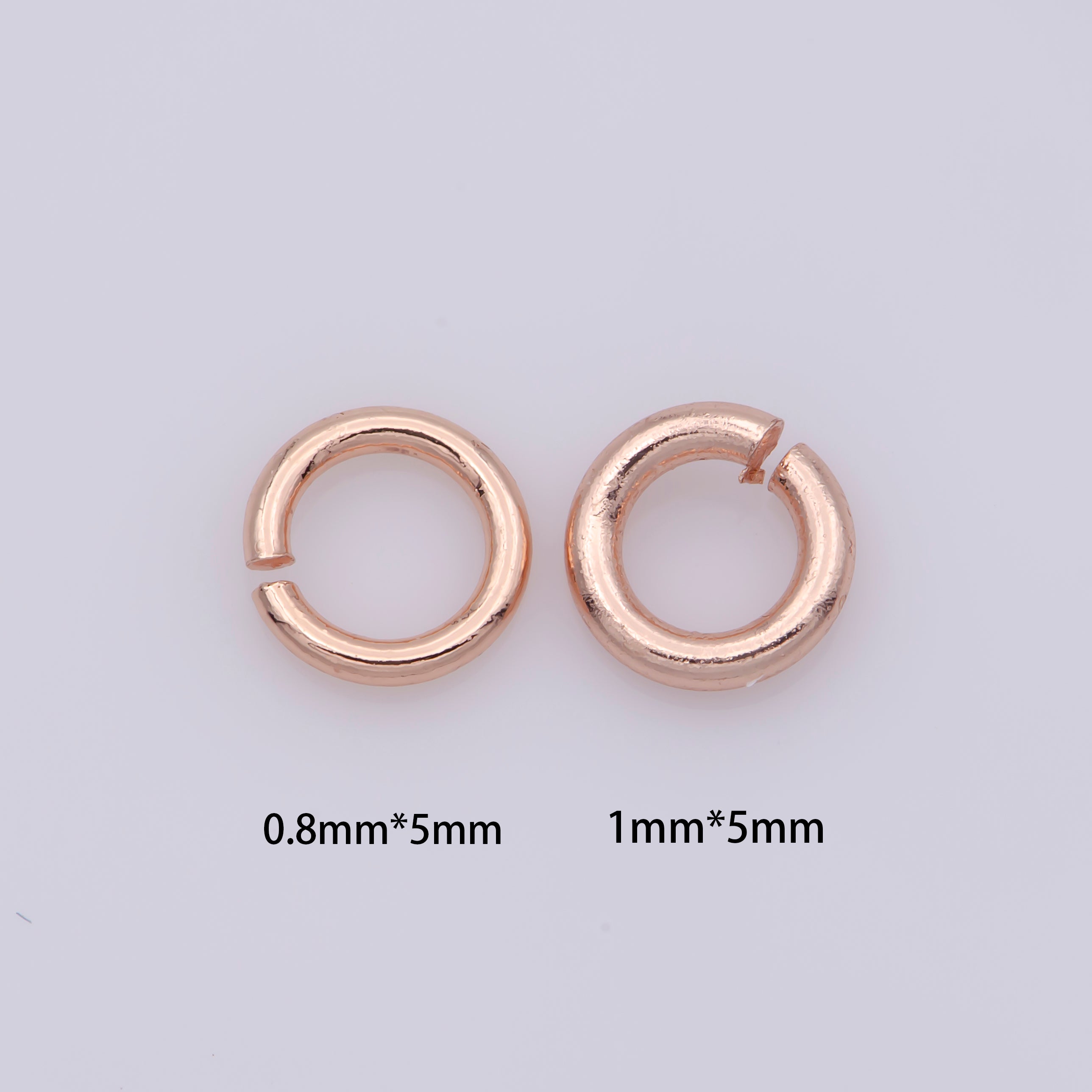 110 / 160 pcs 5mm 18ga 22 gauge Real Gold Plated Open Jump Rings Rhodium Plated Rose Gold Black Gun Metal O Ring 5 mm Attach Charm Clasp