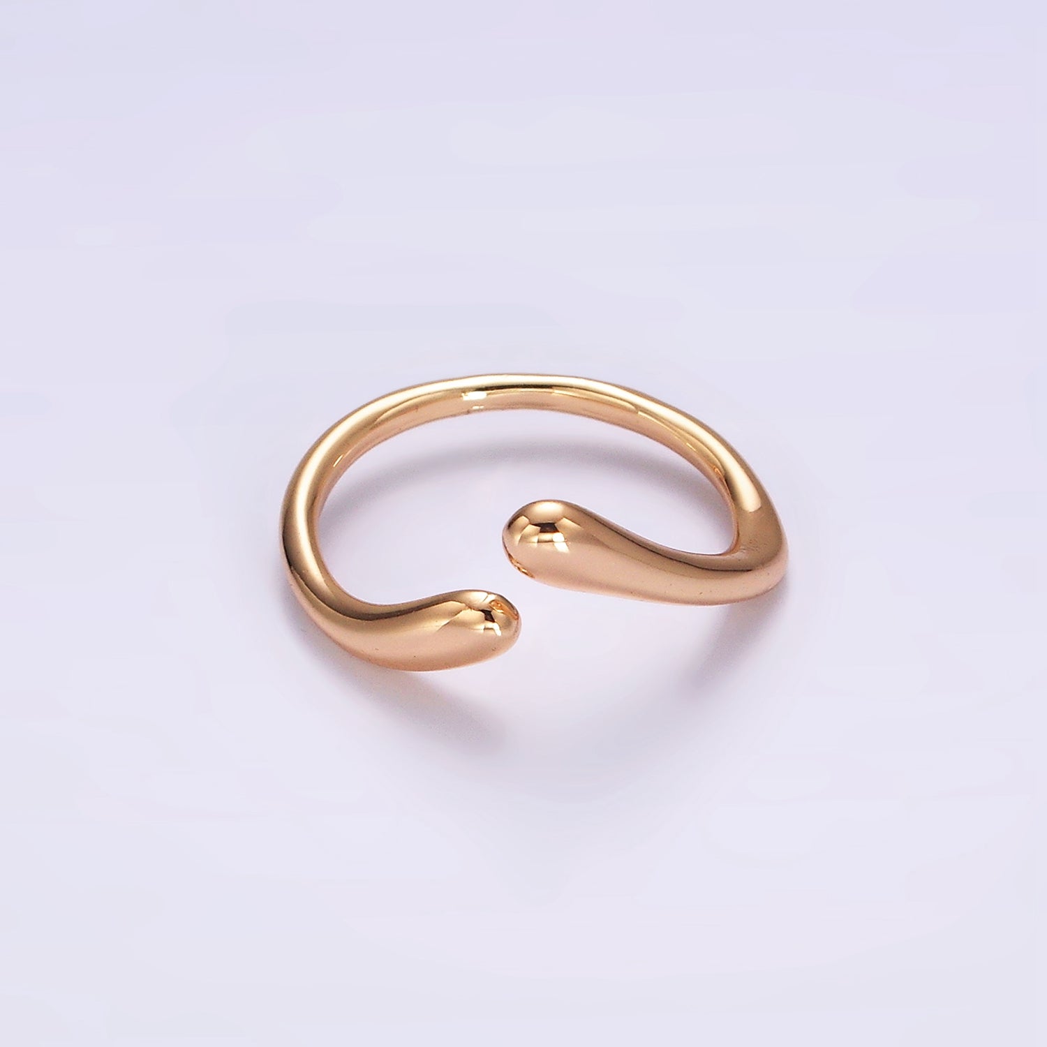 16K Gold Filled Double Band Wrap Minimalist Ring | O1214