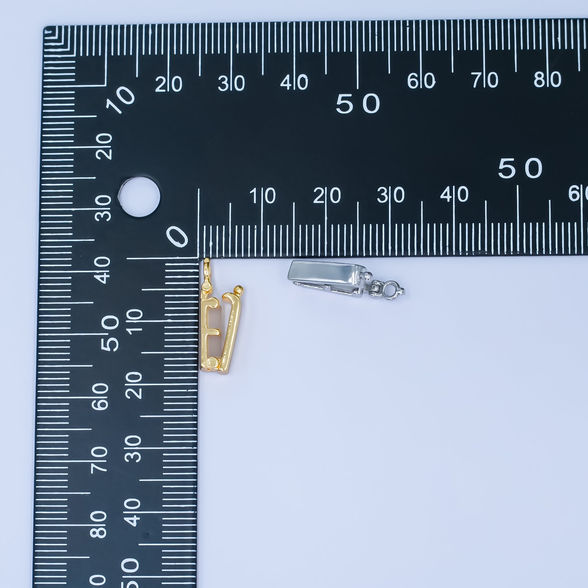 24K Gold Filled Minimalist Snap Rectangular Bail Finding in Gold & Silver | Z1086