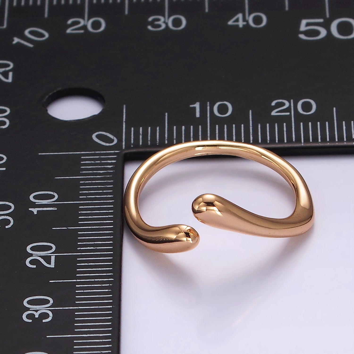 16K Gold Filled Double Band Wrap Minimalist Ring | O1214