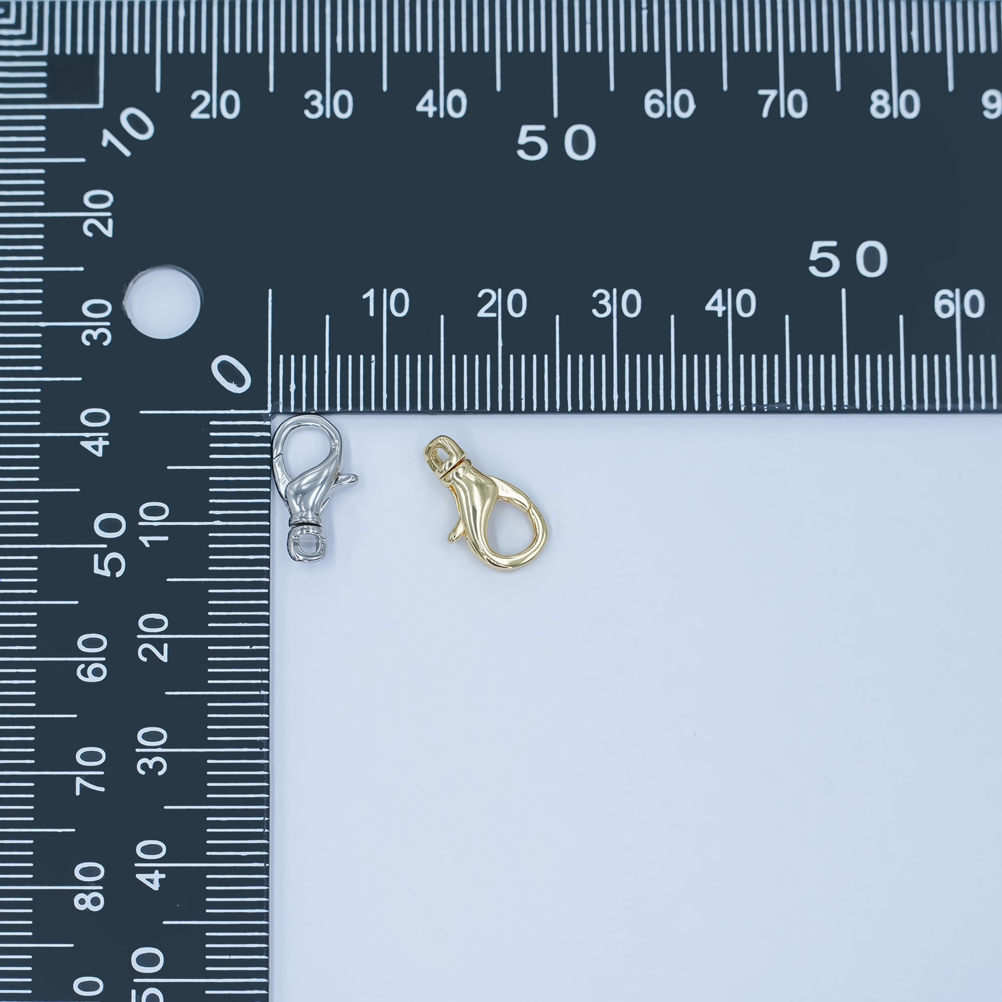 24K Gold Filled 14mm Lobster Clasps Closure Swivel Finding in Gold & Silver | Z1137