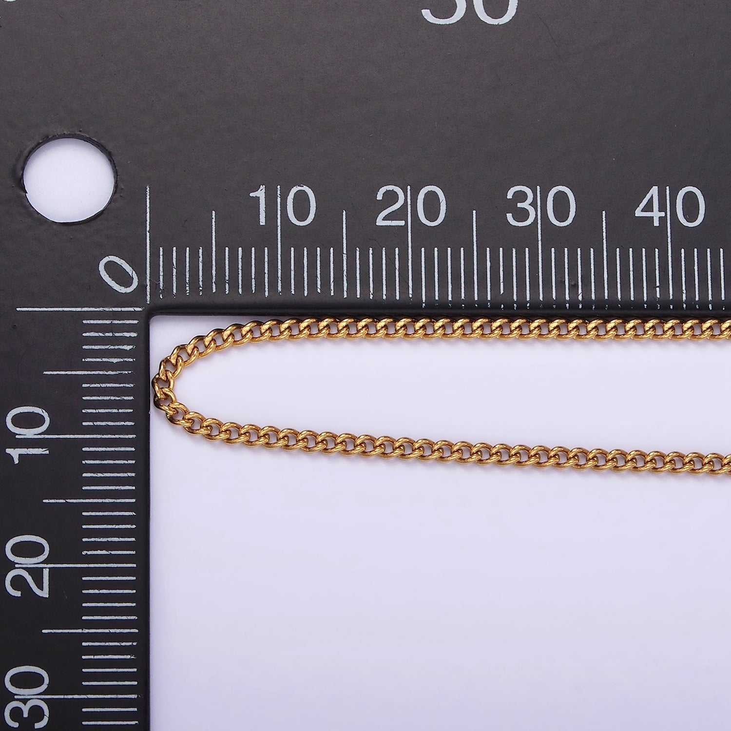 Stainless Steel 1.7mm Curb Chain 18 Inch Layering Necklace | WA-2315