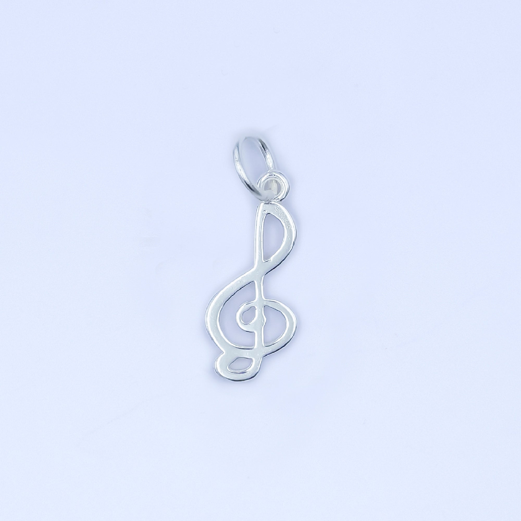 S925 Sterling Silver Musical Note Treble Clef Charm in Gold & Silver | SL-646