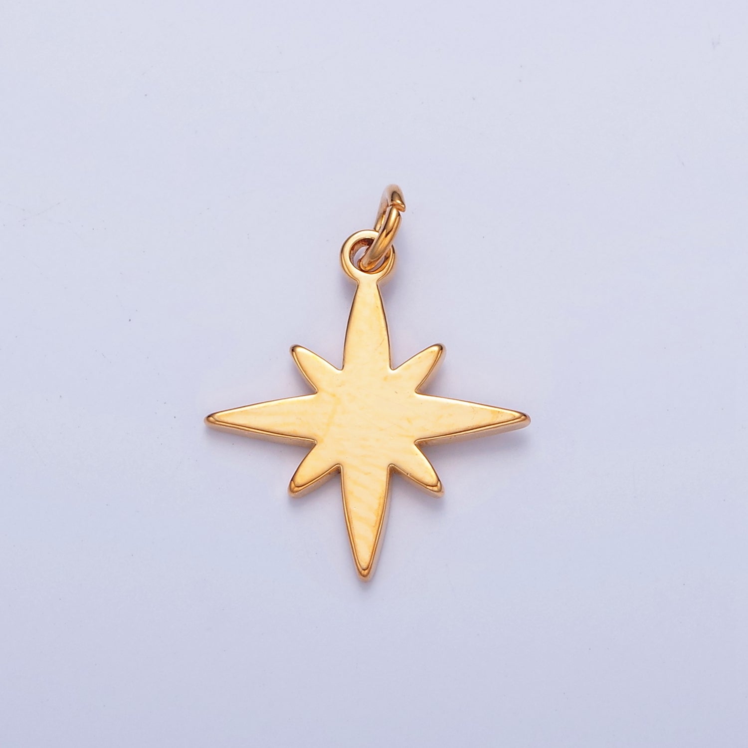 Dainty Gold Flat Polaris Northstar Pendant Only Charm for Necklace Bracelet Earring 14K or 24K Gold Filled W-460~W-462
