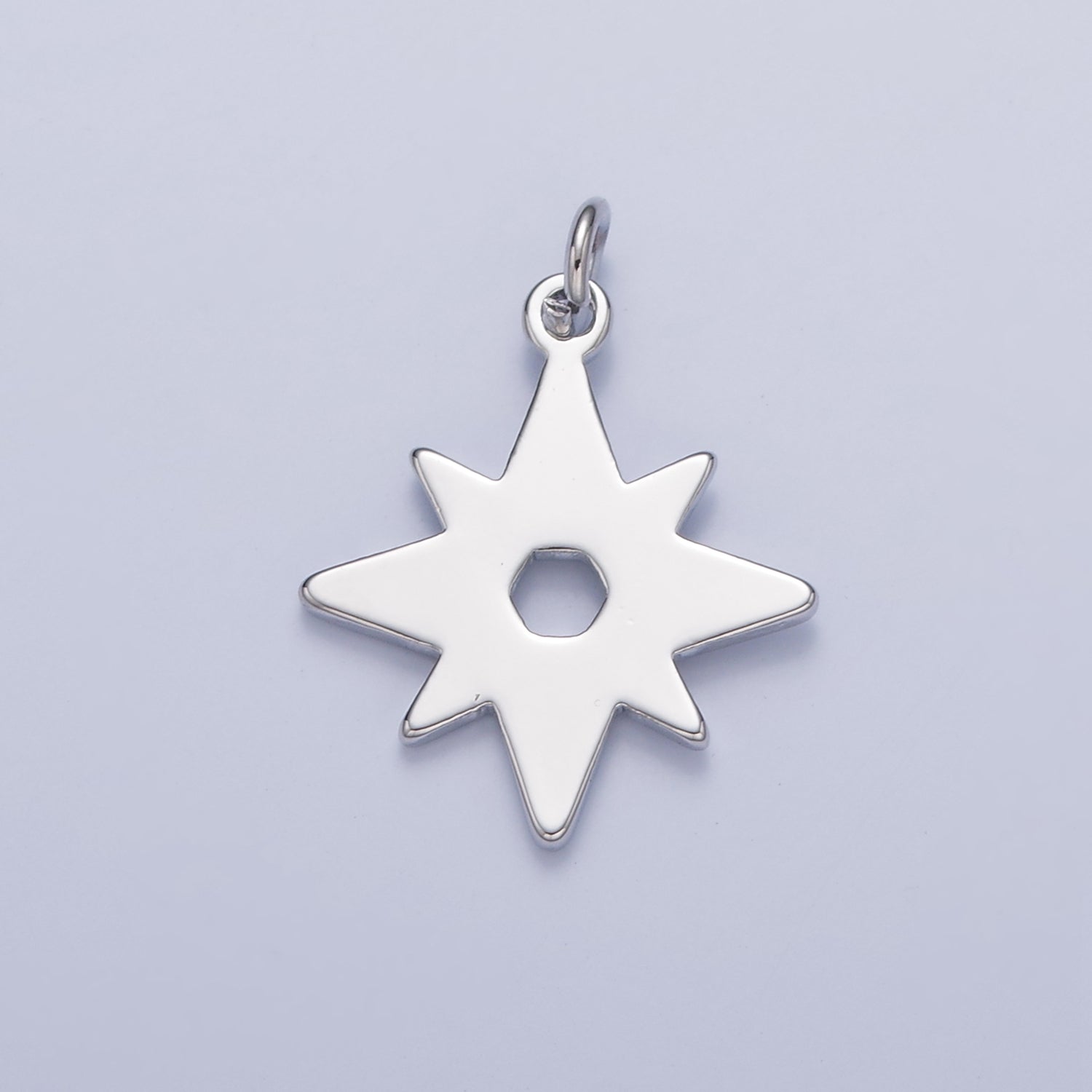 Dainty Gold Flat Star Pendant Starburst Charm for Necklace Bracelet Earring 14K or 24K Gold Filled W-463~W-465