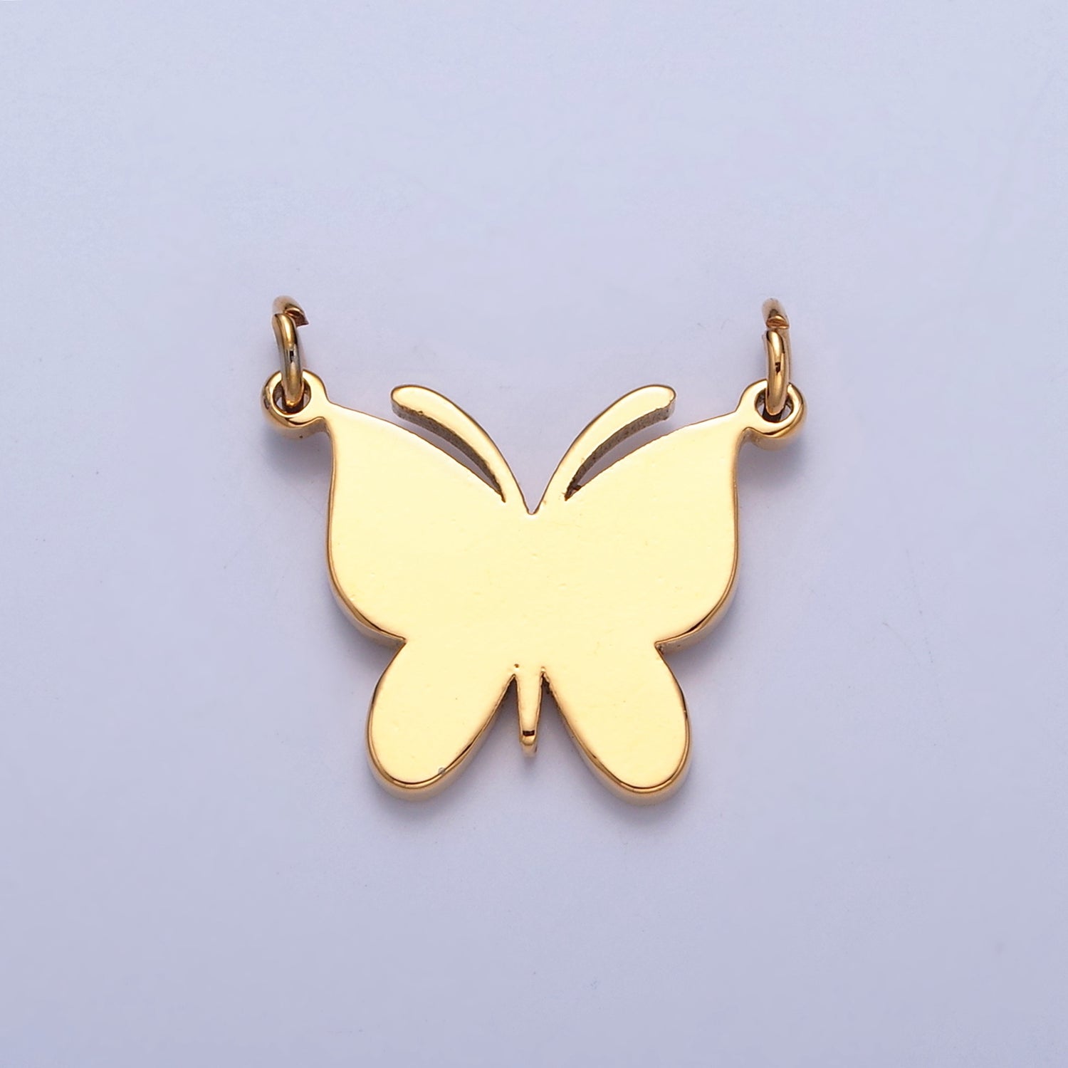 Dainty Gold Flat Butterfly Charm Connector Pendant for Necklace Bracelet 14K or 24K Gold Filled G-927 G-928 G-929