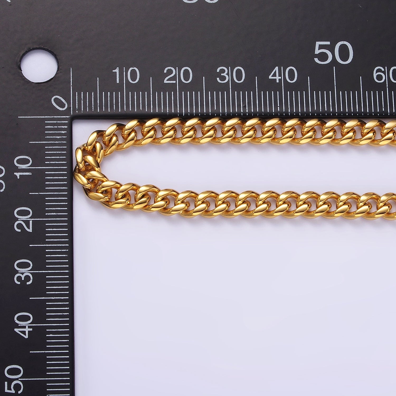 5mm Curb Chain Necklaces 21.6" or 23.6 " Chain , Lobster Clasp in Silver , Gold - Wholesale Stainless Steel Chains WA2139 WA2140 WA2141 WA2142 - DLUXCA