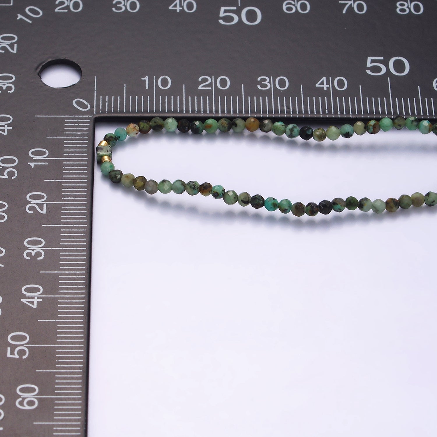 14K Gold Filled Moss Agate Multifaceted Green Rope Adjustable Friendship Bracelet | WA-2174 ~ WA-2176 - DLUXCA