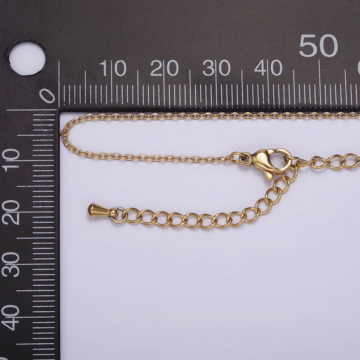 14K Gold Filled 0.7mm Dainty Cable 18 Inch Layering Chain Necklace | WA-2211 - DLUXCA