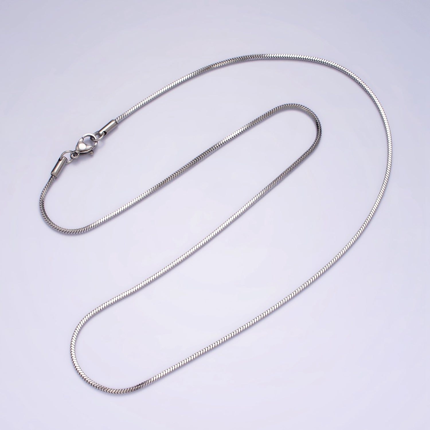 Stainless Steel 1.5mm Snake Chain 20 Inch Layering Necklace | WA-2270 - DLUXCA