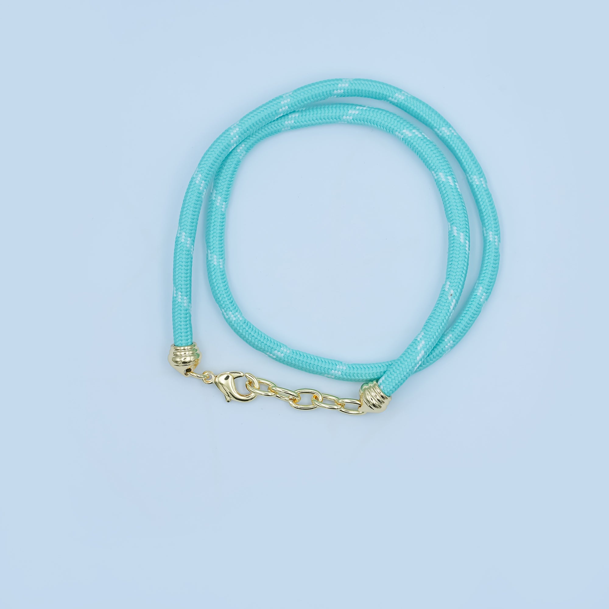 24K Gold Filled Red, Pink, Blue, Green, Beige, Teal Cord Chain Necklace | WA-3061 ~ WA-3066