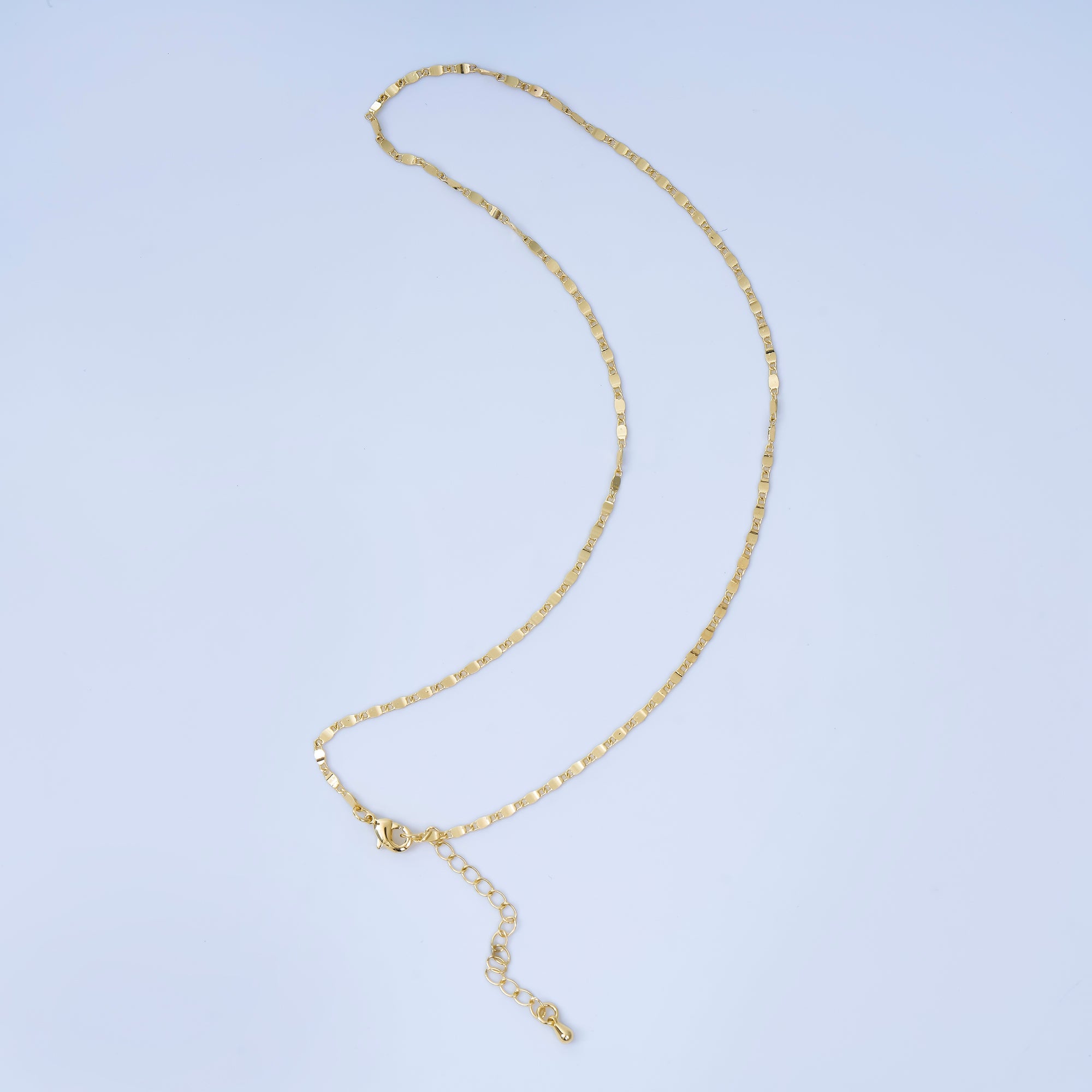 24K Gold Filled 1.8m Minimalist Mariner 16 Inch Chain Necklace | WA-3173
