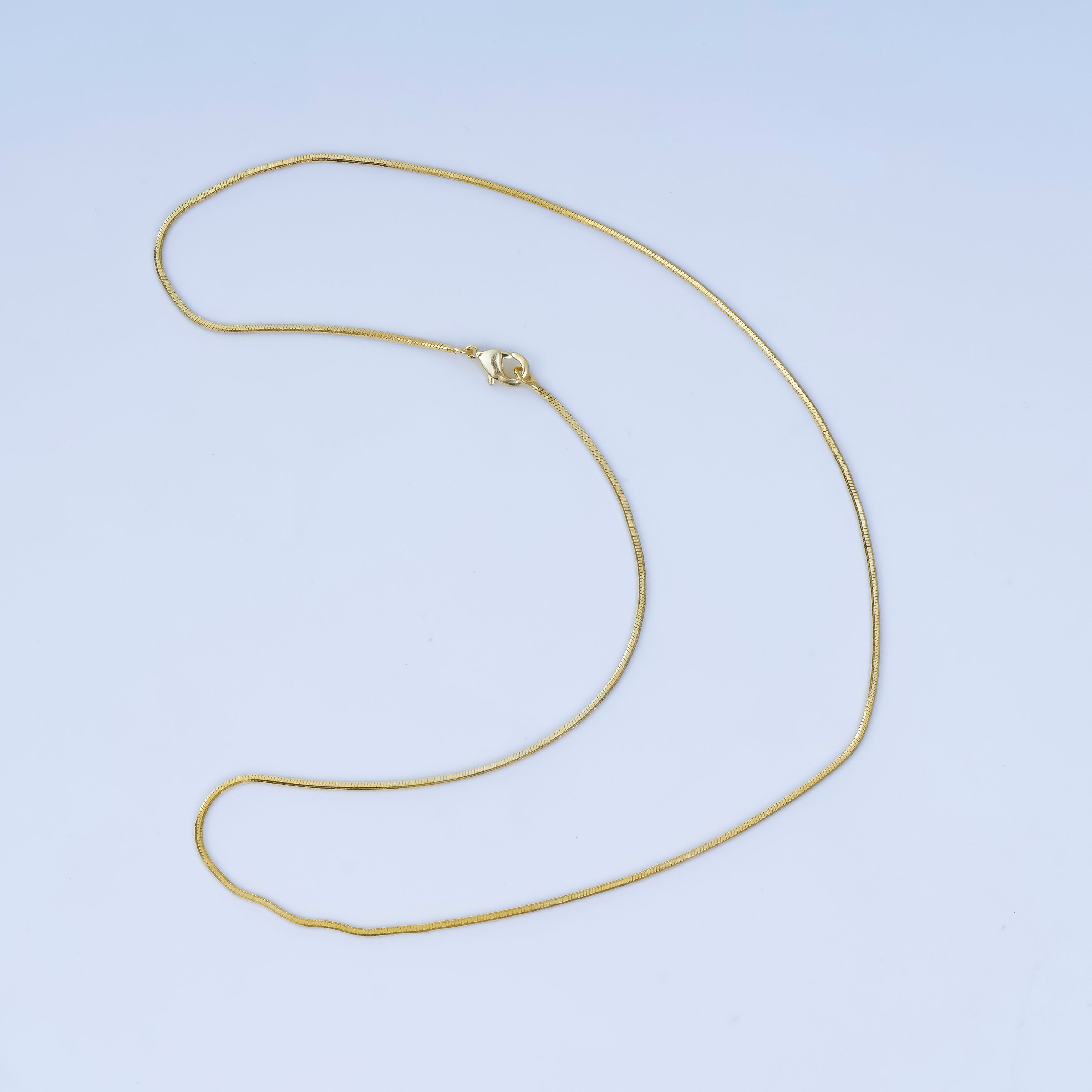 24K Gold Filled 1.2mm Snake Cocoon 18 Inch Chain Necklace | WA-3232