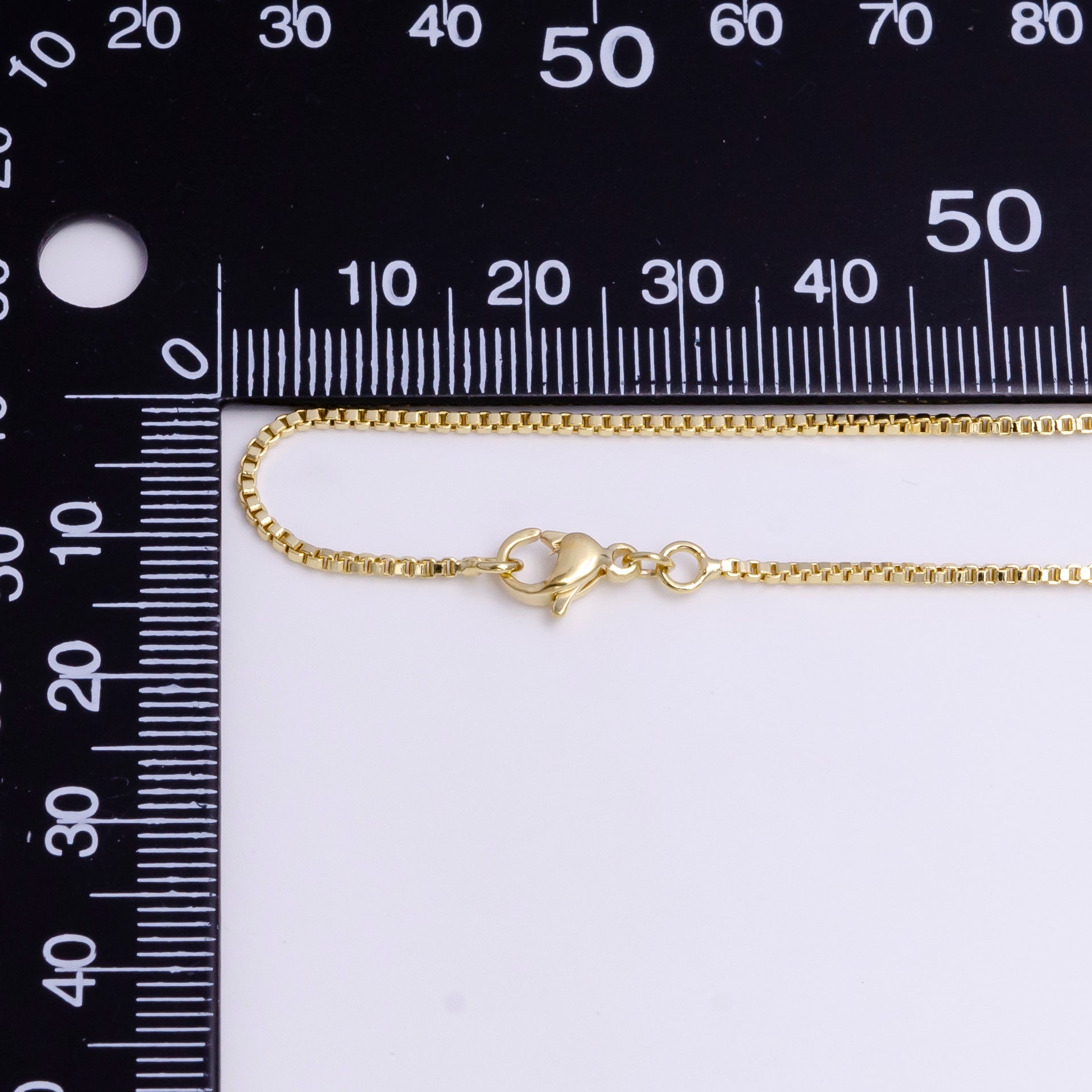 1.2mm Box 17.5 Inch Dainty Layering Chain Necklace | WA-1896 - DLUXCA
