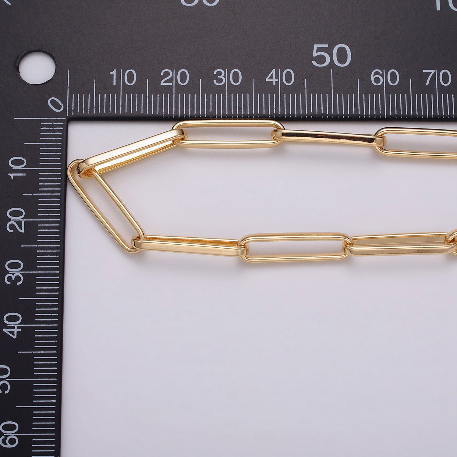24k Gold Filled Chain by Yard Slim PaperClip Chain Unfinished Chain Wholesale Elongated Oval Link Chain | ROLL-1285 ROLL-1286 Clearance Pricing