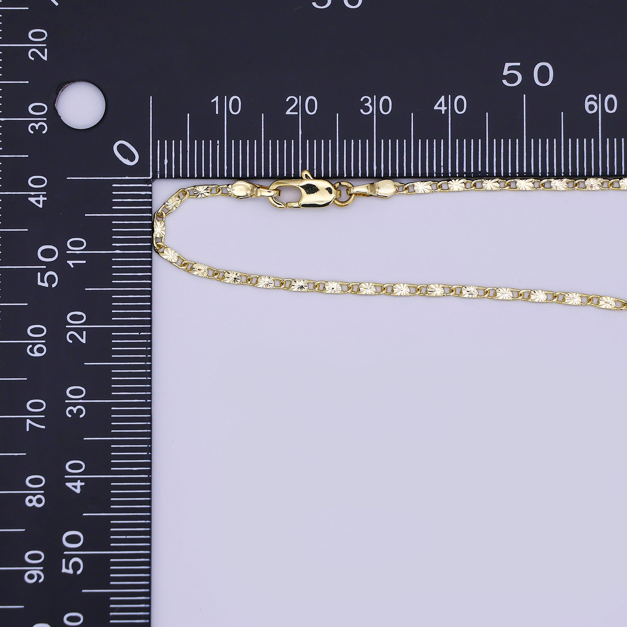 14K Gold Filled 1.7mm Sunburst Chain Link 18 Inch Necklace | WA-3155