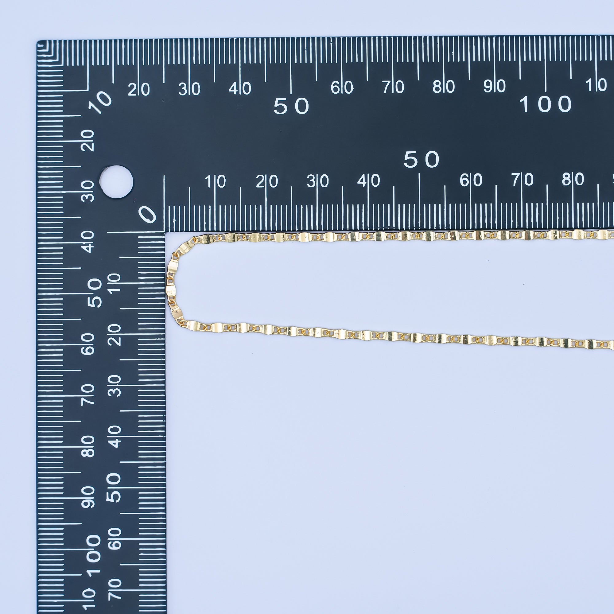 24K Gold Filled 1.8m Minimalist Mariner 16 Inch Chain Necklace | WA-3173