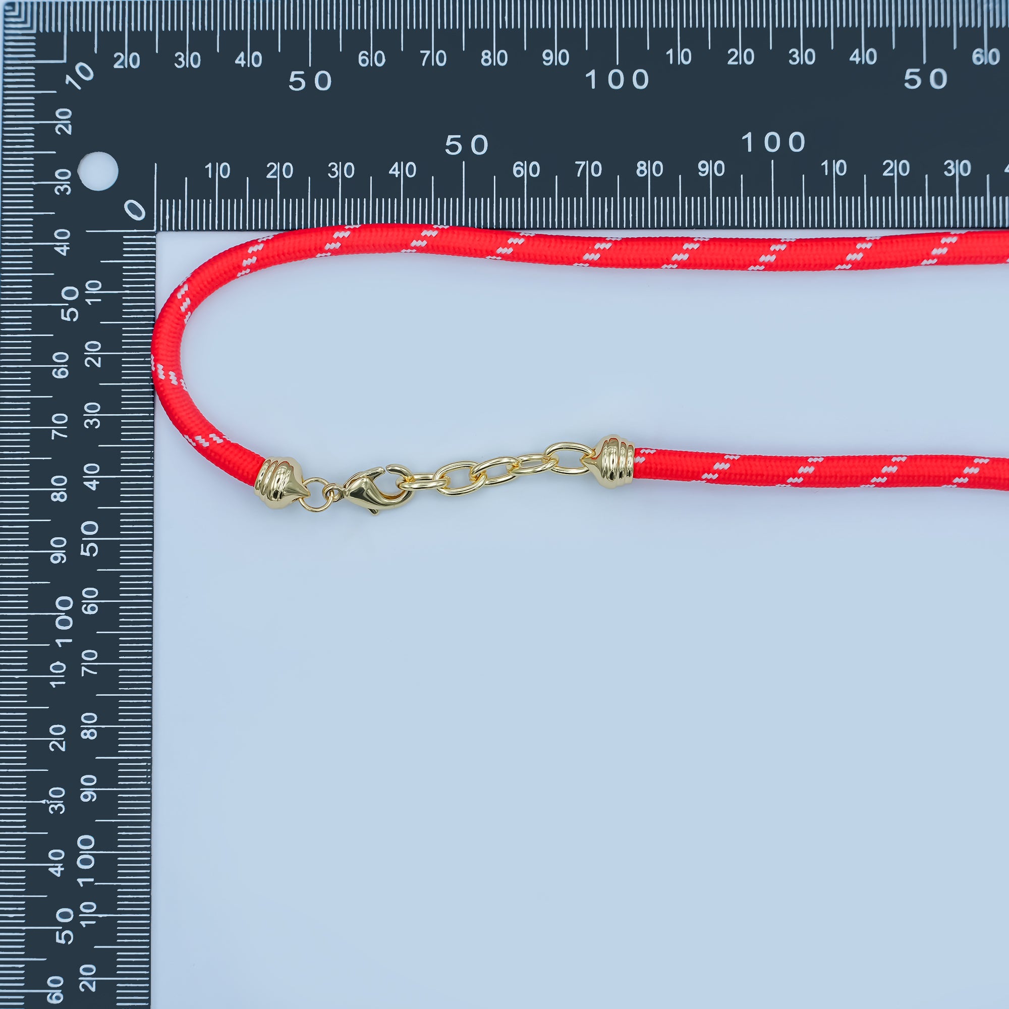 24K Gold Filled Red, Pink, Blue, Green, Beige, Teal Cord Chain Necklace | WA-3061 ~ WA-3066