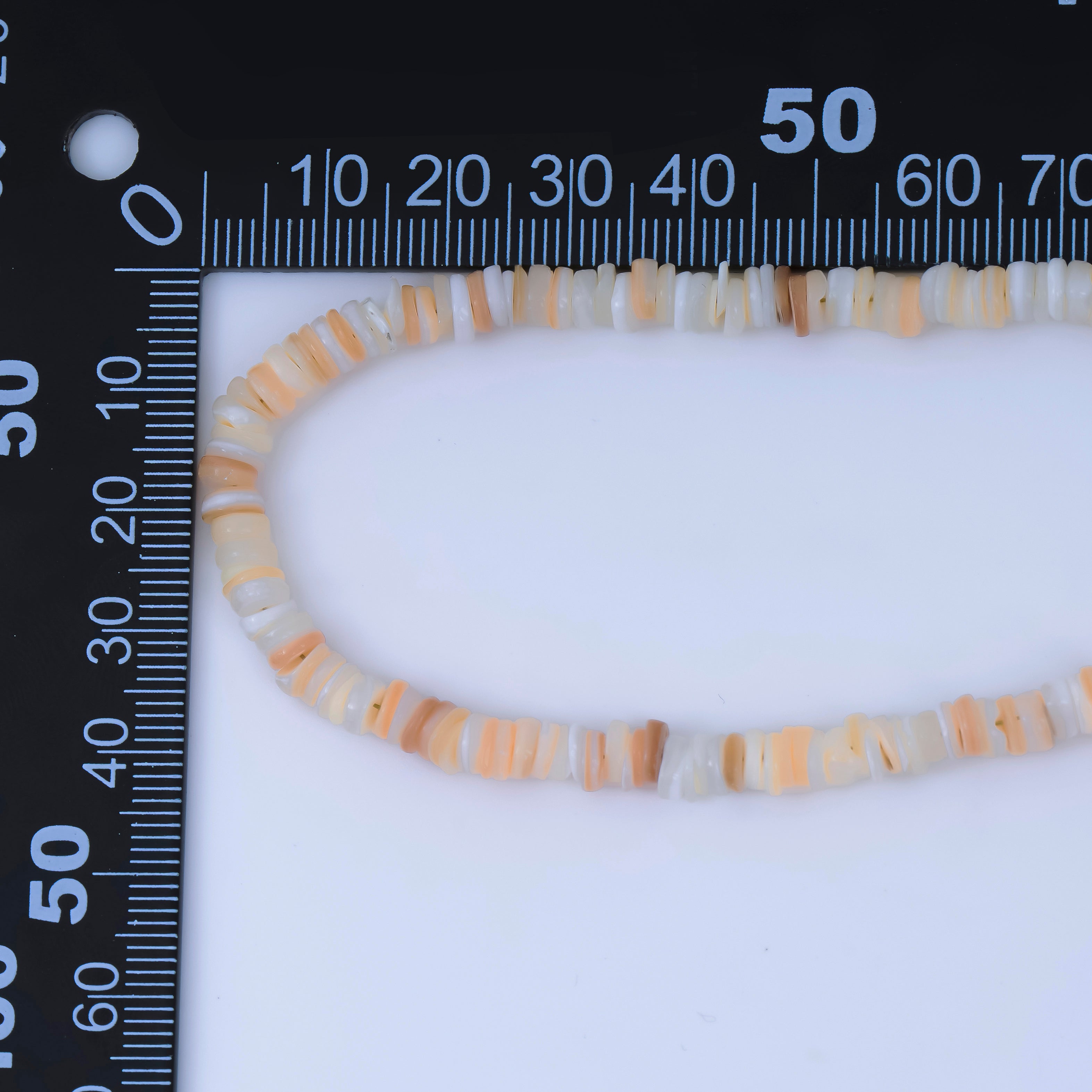 24K Gold Filled Irregular Natural Brown Shell Chip Beads Pearl Gemstone 15.75 Inch Handmade Necklace | WA-3247