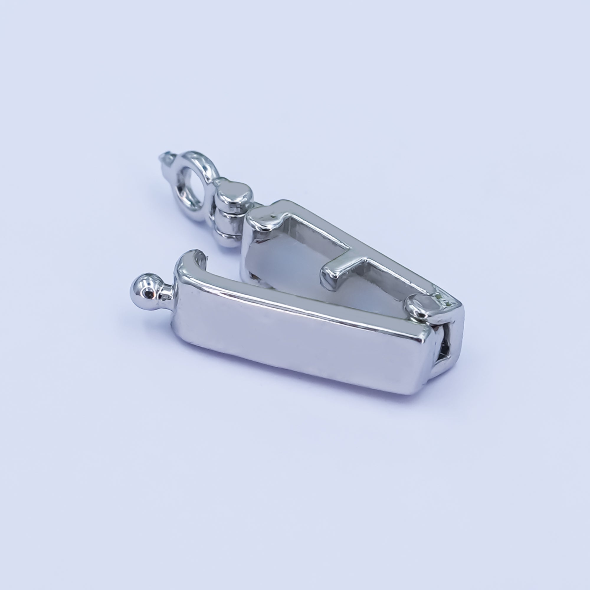 24K Gold Filled Minimalist Snap Rectangular Bail Finding in Gold & Silver | Z1086