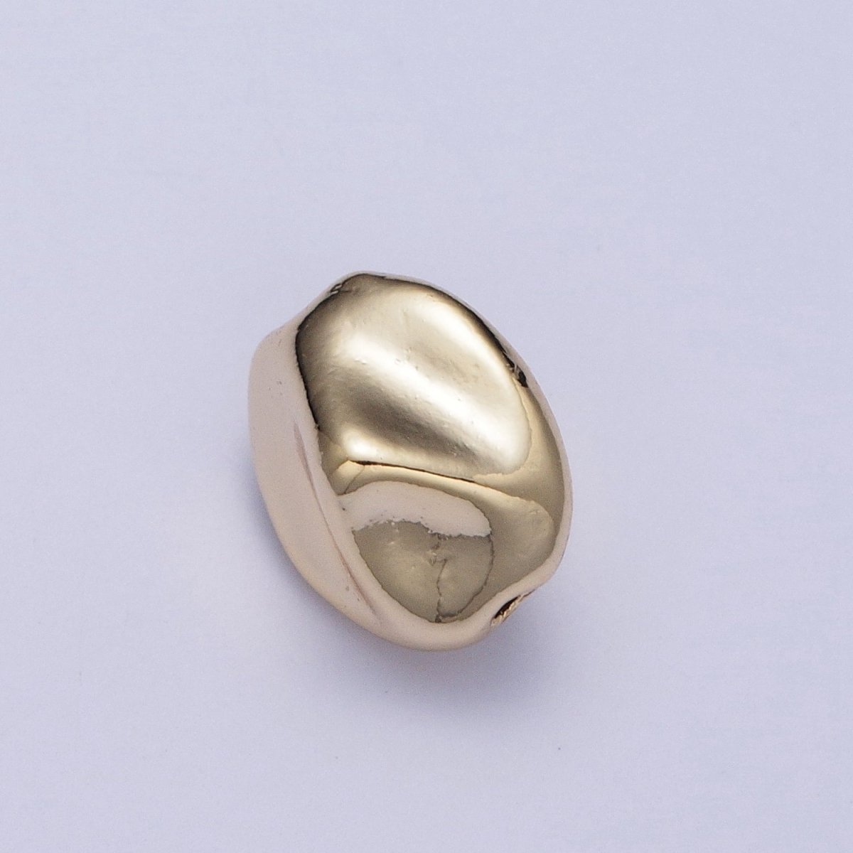 Abstract 10.7mmx9.2mm Gold & Silver Geometric Spacer Bead Supply For Jewelry Bracelet Making | W-928 W-929