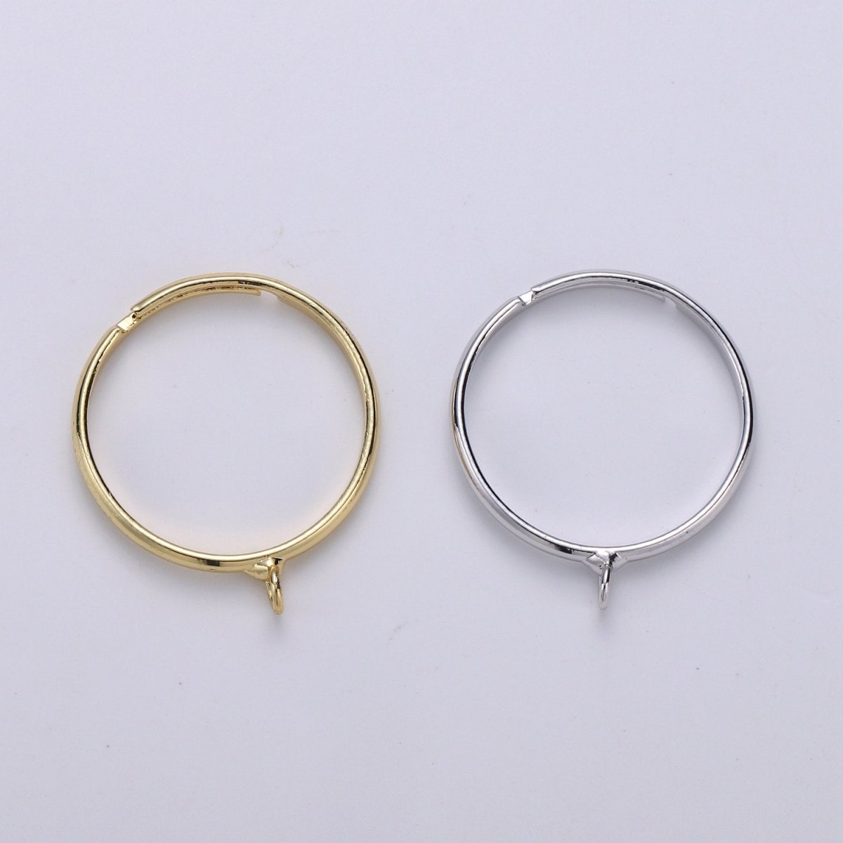 Adjustable Ring with open ring for Charm Gold Finish Rings Silver Ring Wholesale Jewelry Making Affordable Bulk Gold Plated Ring Supply K-815 K-816