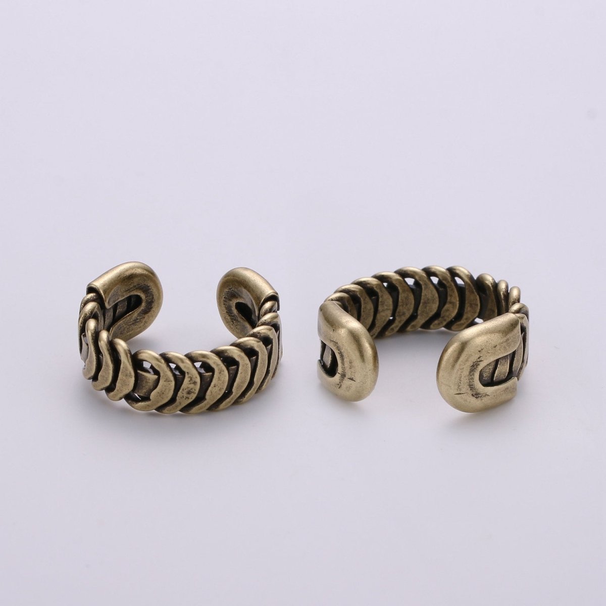 Antique Gold Ring Band, Tire Tread Ring, Unique Adjustable Band Ring Man Open ring for Men Women unisex ring Bold Ring R-005 R-006