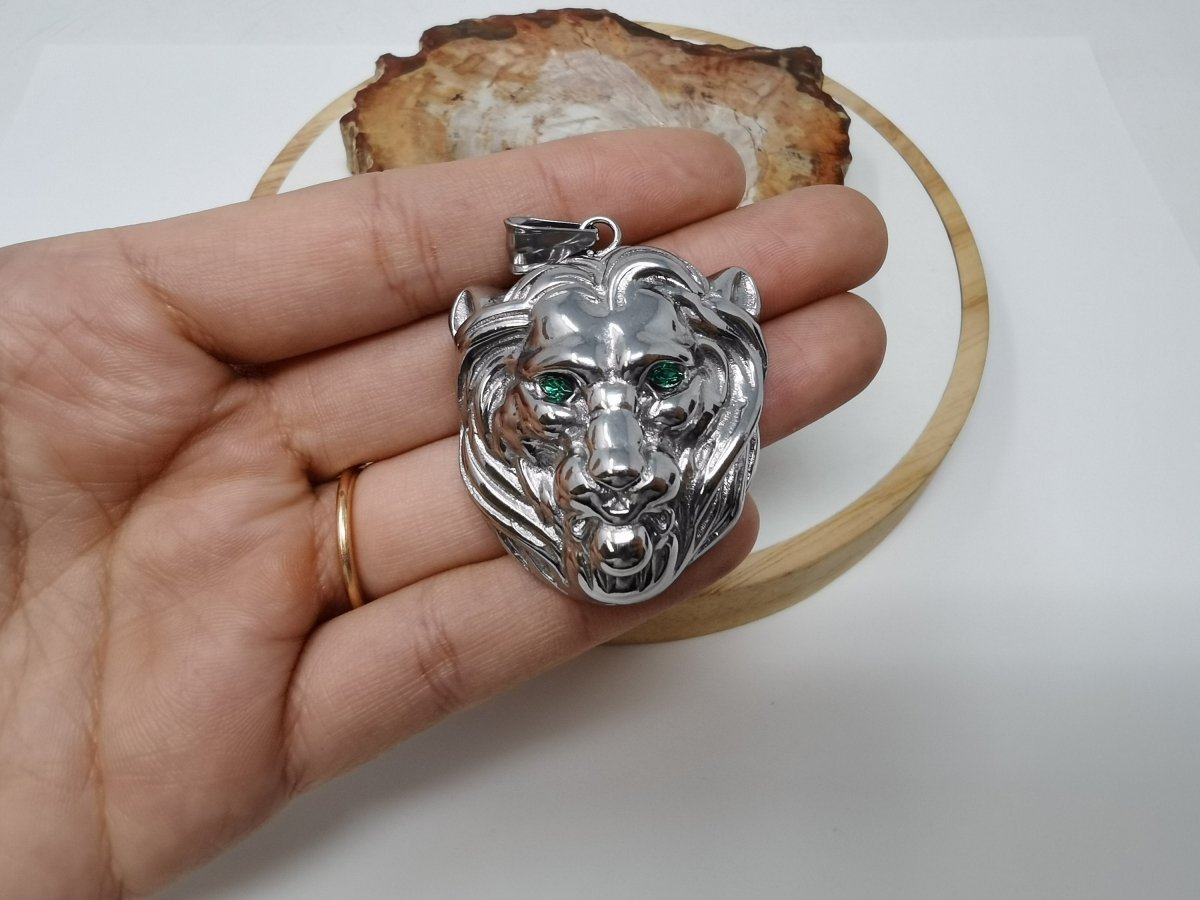Antique Silver / Gold The Beast Pendant for Necklace Component in Stainless Steel 24k Gold Plated J-758 J-776 J-777