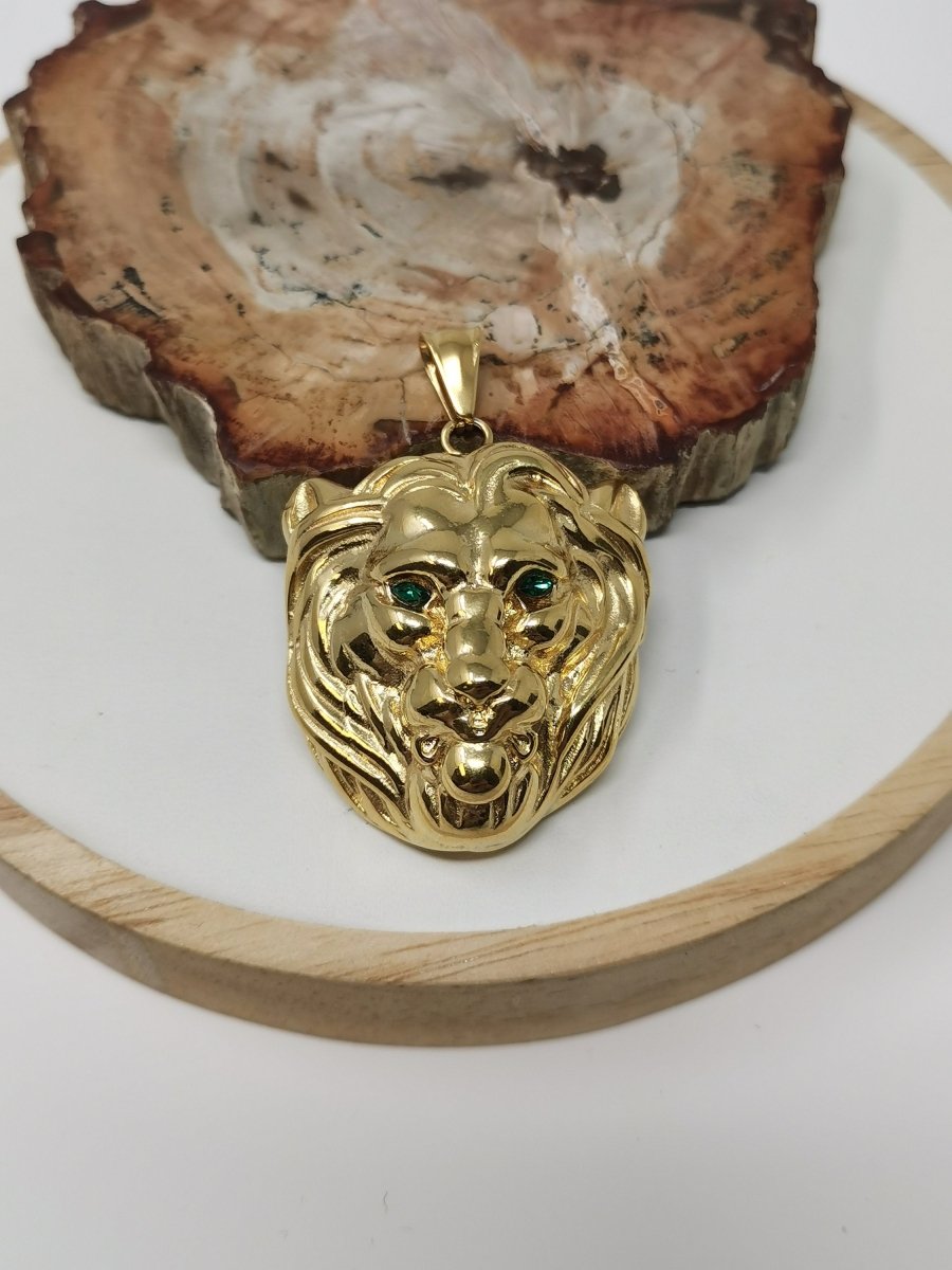 Antique Silver / Gold The Beast Pendant for Necklace Component in Stainless Steel 24k Gold Plated J-758 J-776 J-777