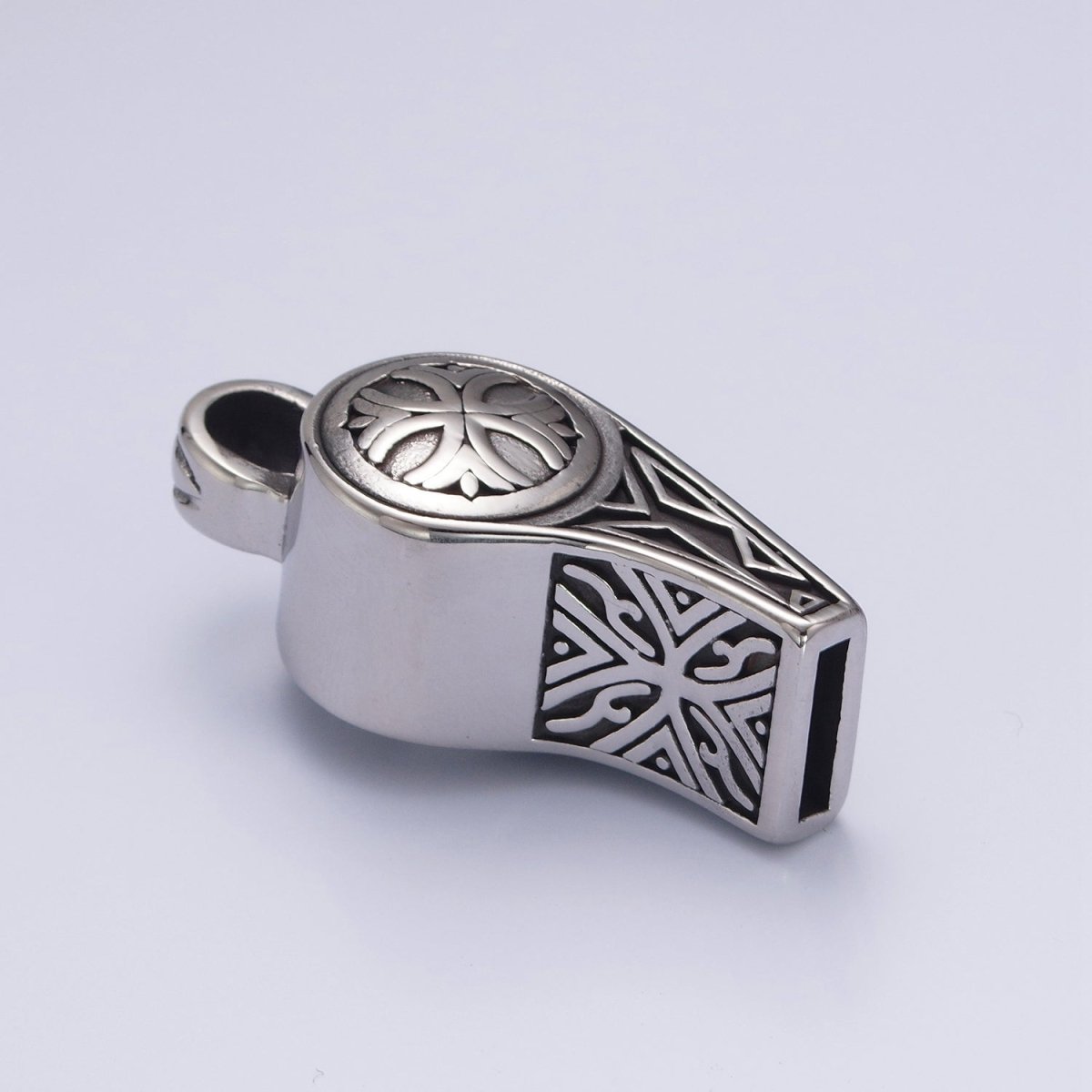 Antique Silver Whistle Necklace Pendant for Men Jewelry X-644