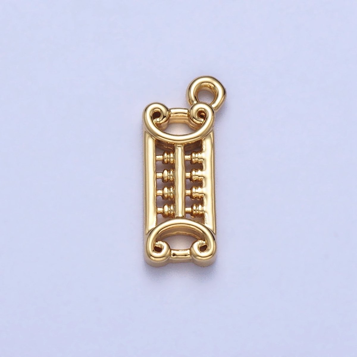 Asian Abacus Mathematics Tool Add-On Charm in Gold & Silver | AC038 AC039