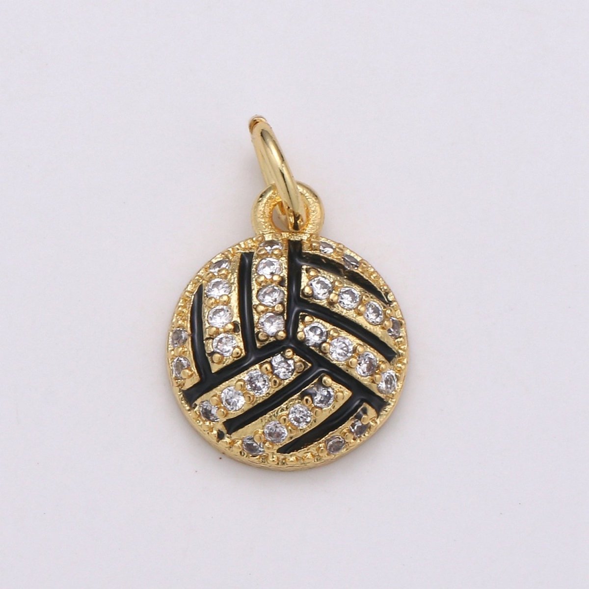 Basketball Gold Filled Charm Gold / Silver - D729-D-730