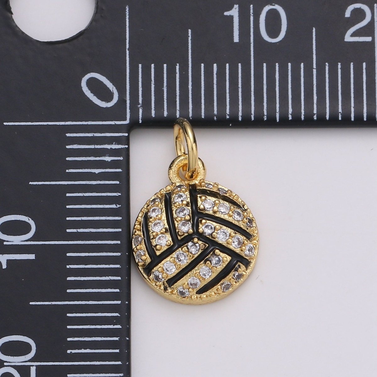 Basketball Gold Filled Charm Gold / Silver - D729-D-730