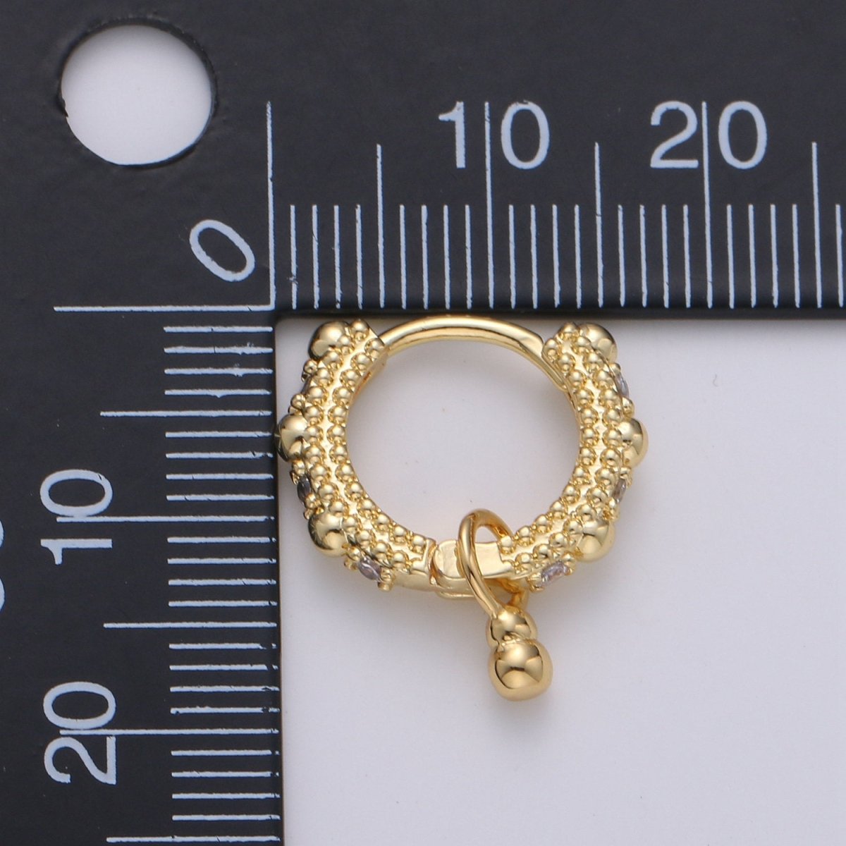 Beaded Hoop Earrings, Ball Hoop Earrings, Small Gold Hoop Earrings, Minimalist Huggie Hoop Earrings, Boho Hoop Earrings, Gold Huggie Earring Q-219 Q-220