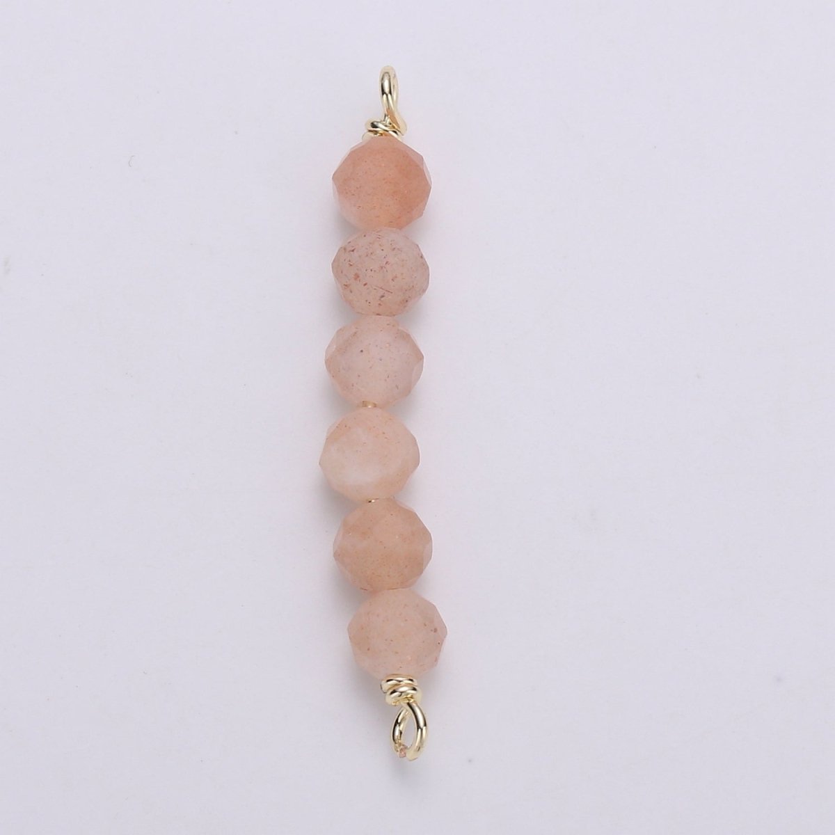 beads Connector for Necklace Bracelet Earring jewelry supplies Component in 14k Gold Filled wire Finding Natural Stone Beads F-530 - F-542