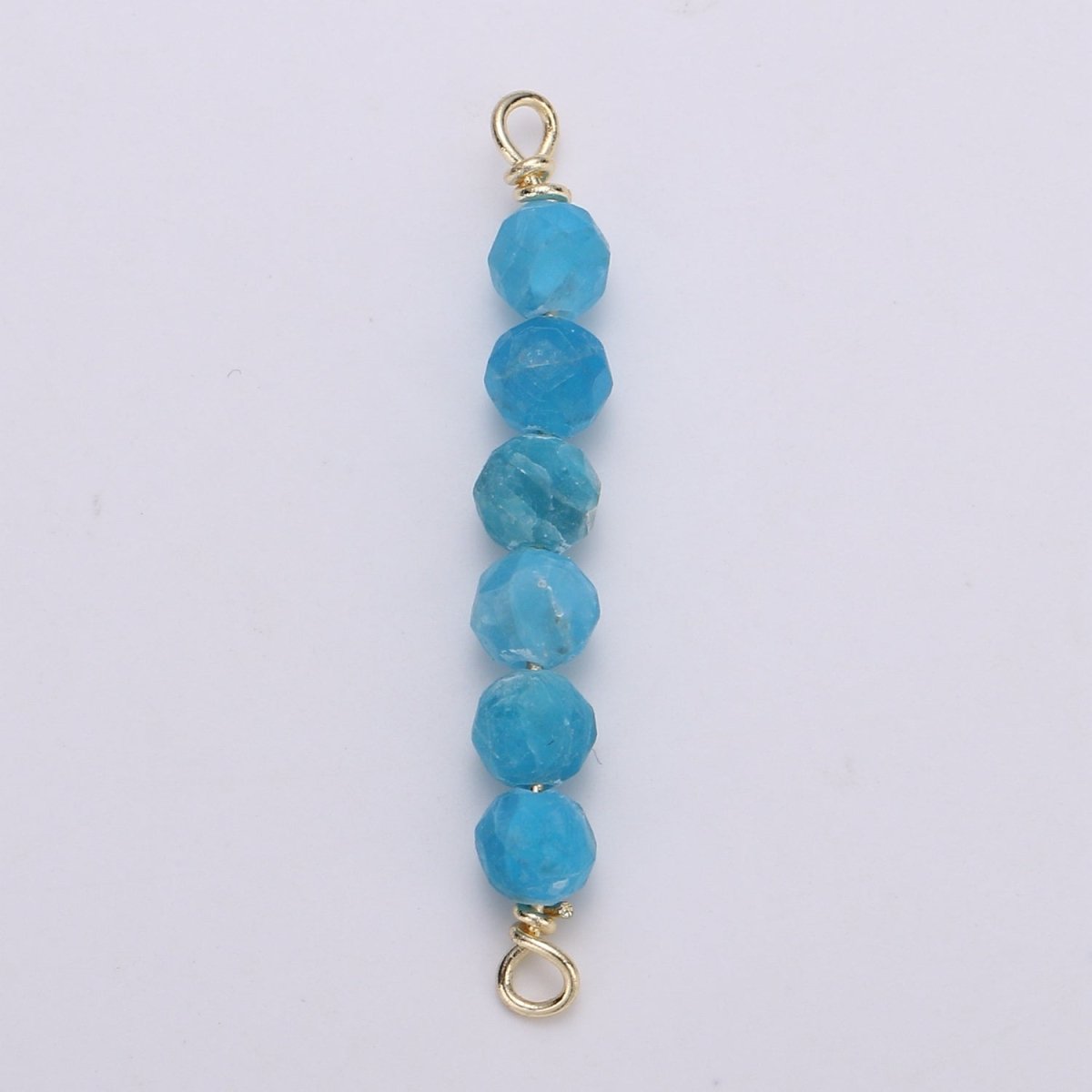 beads Connector for Necklace Bracelet Earring jewelry supplies Component in 14k Gold Filled wire Finding Natural Stone Beads F-530 - F-542