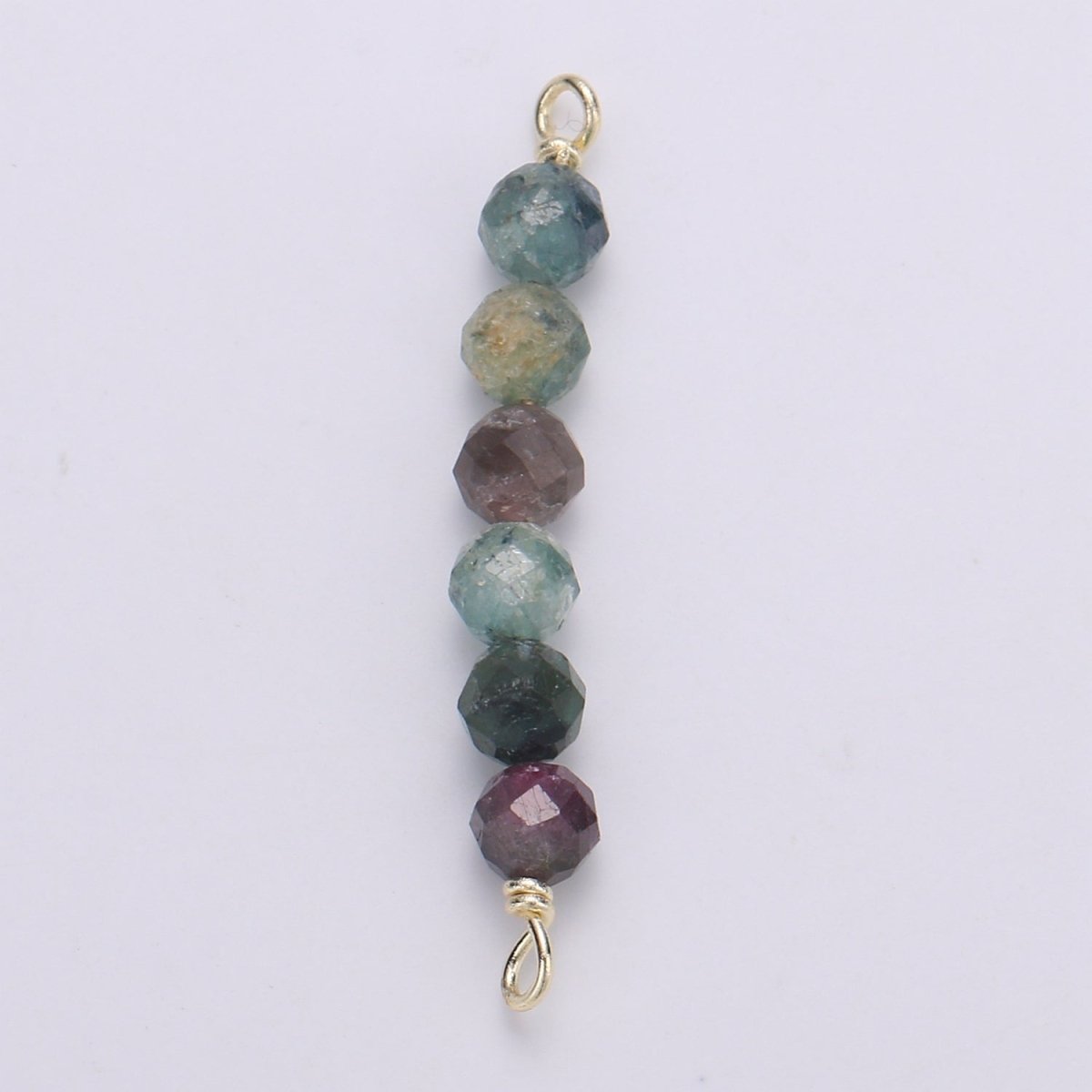 beads Connector for Necklace Bracelet Earring jewelry supplies Component in 14k Gold Filled wire Finding Natural Stone Beads F-530 - F-542