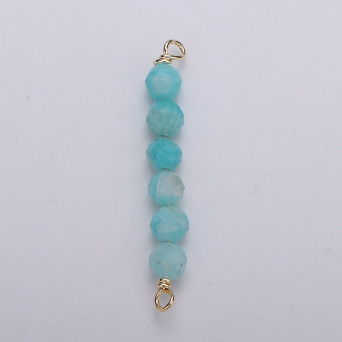 beads Connector for Necklace Bracelet Earring jewelry supplies Component in 14k Gold Filled wire Finding Natural Stone Beads F-530 - F-542