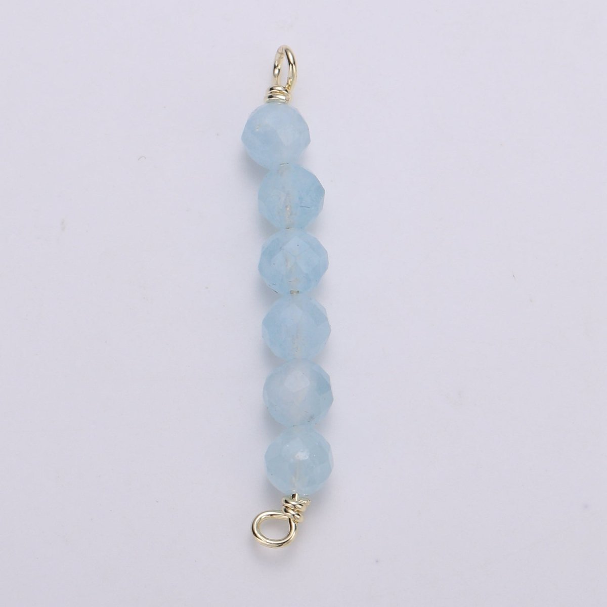 beads Connector for Necklace Bracelet Earring jewelry supplies Component in 14k Gold Filled wire Finding Natural Stone Beads F-530 - F-542