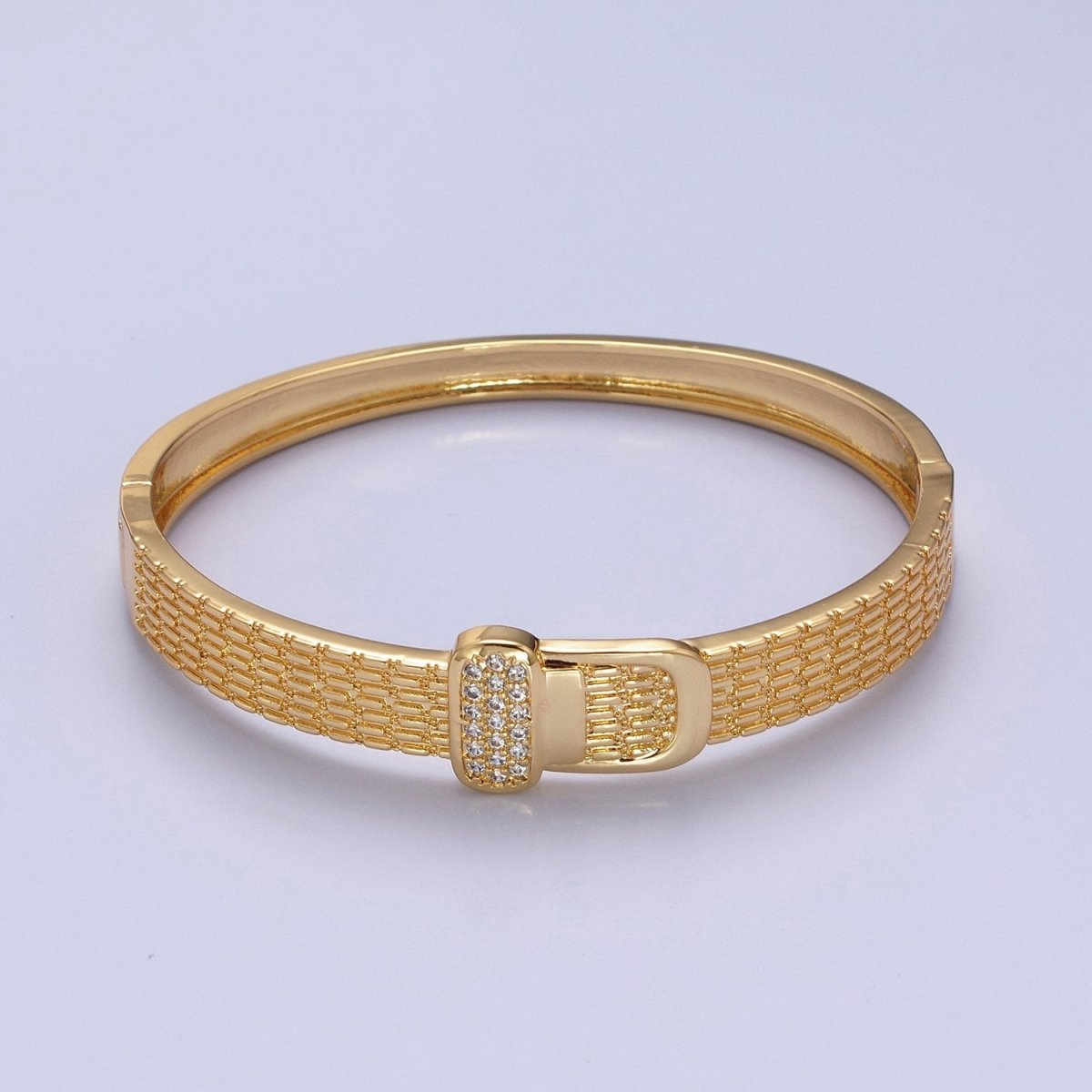 Belt Buckle Bracelet, Gold Bangle Bracelet, Minimalist Gold Bracelet, Stacking Silver Bangle Bracelet Jewelry | WA-951 WA-952 Clearance Pricing